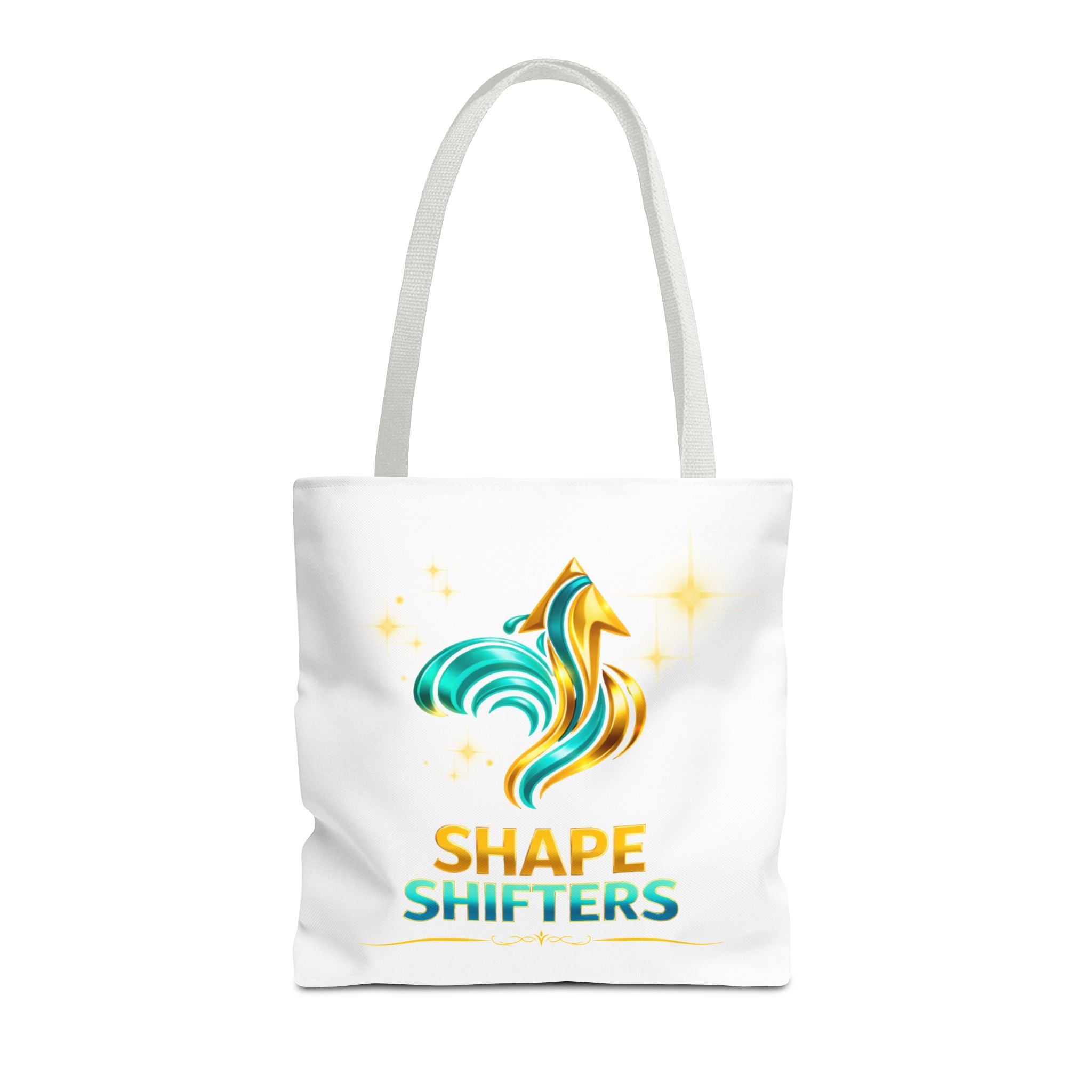 Shape Shifters Tote Bag — Colorful Shape Shifters Logo All-Over Print Tote