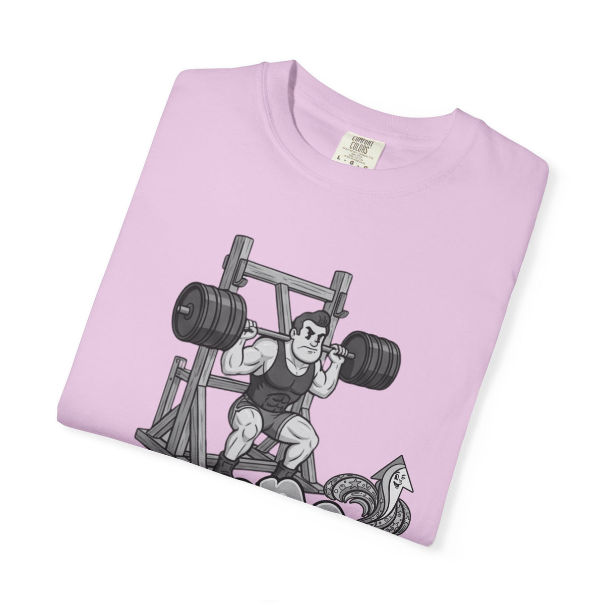 Nostalgic 50's Strongman Squat - Graphic T
