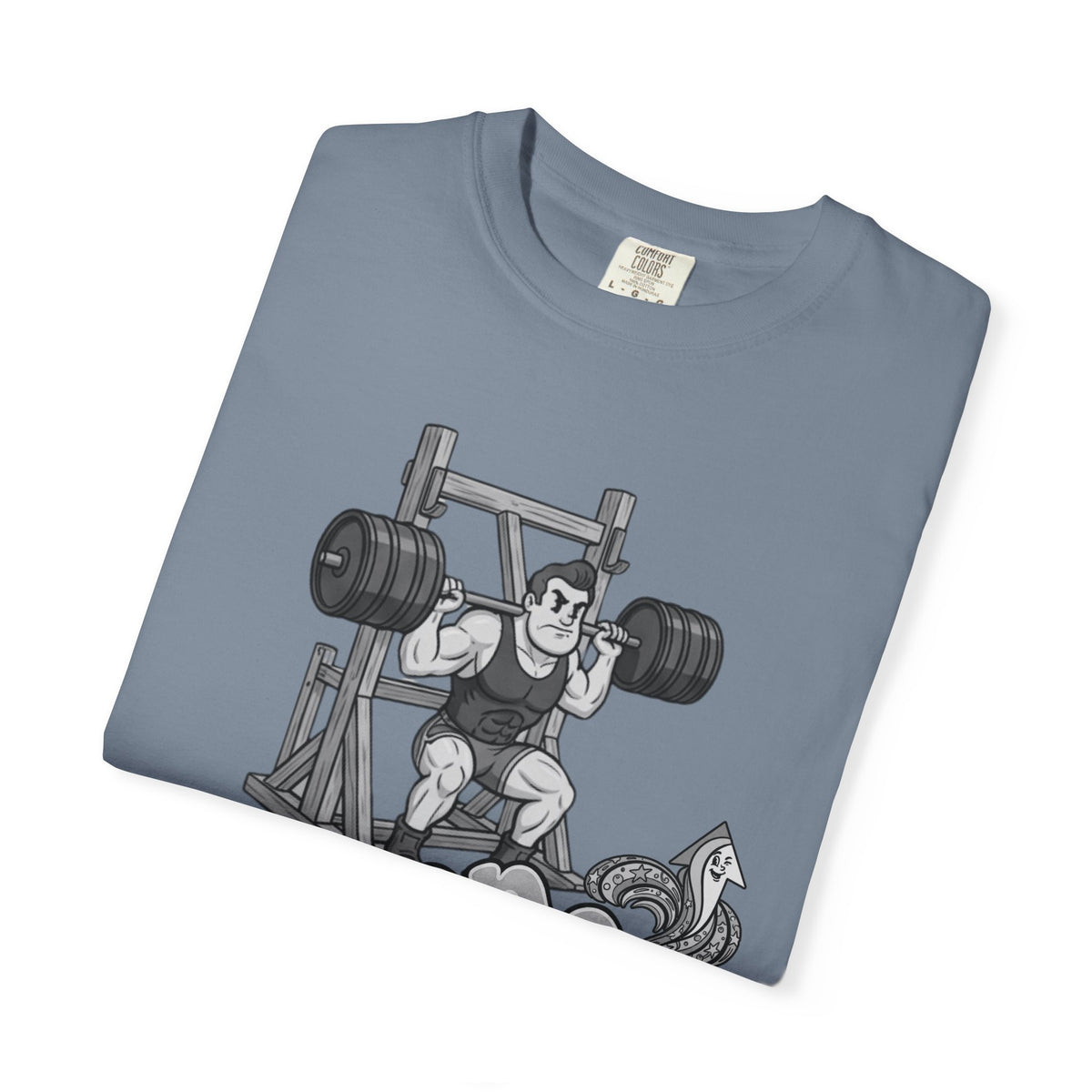 Nostalgic 50's Strongman Squat - Graphic T