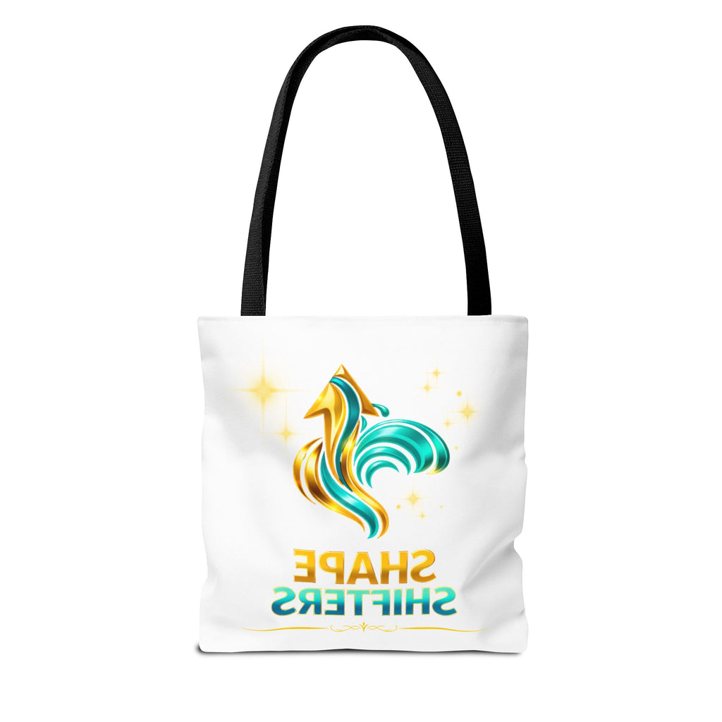 Shape Shifters Tote Bag — Colorful Shape Shifters Logo All-Over Print Tote