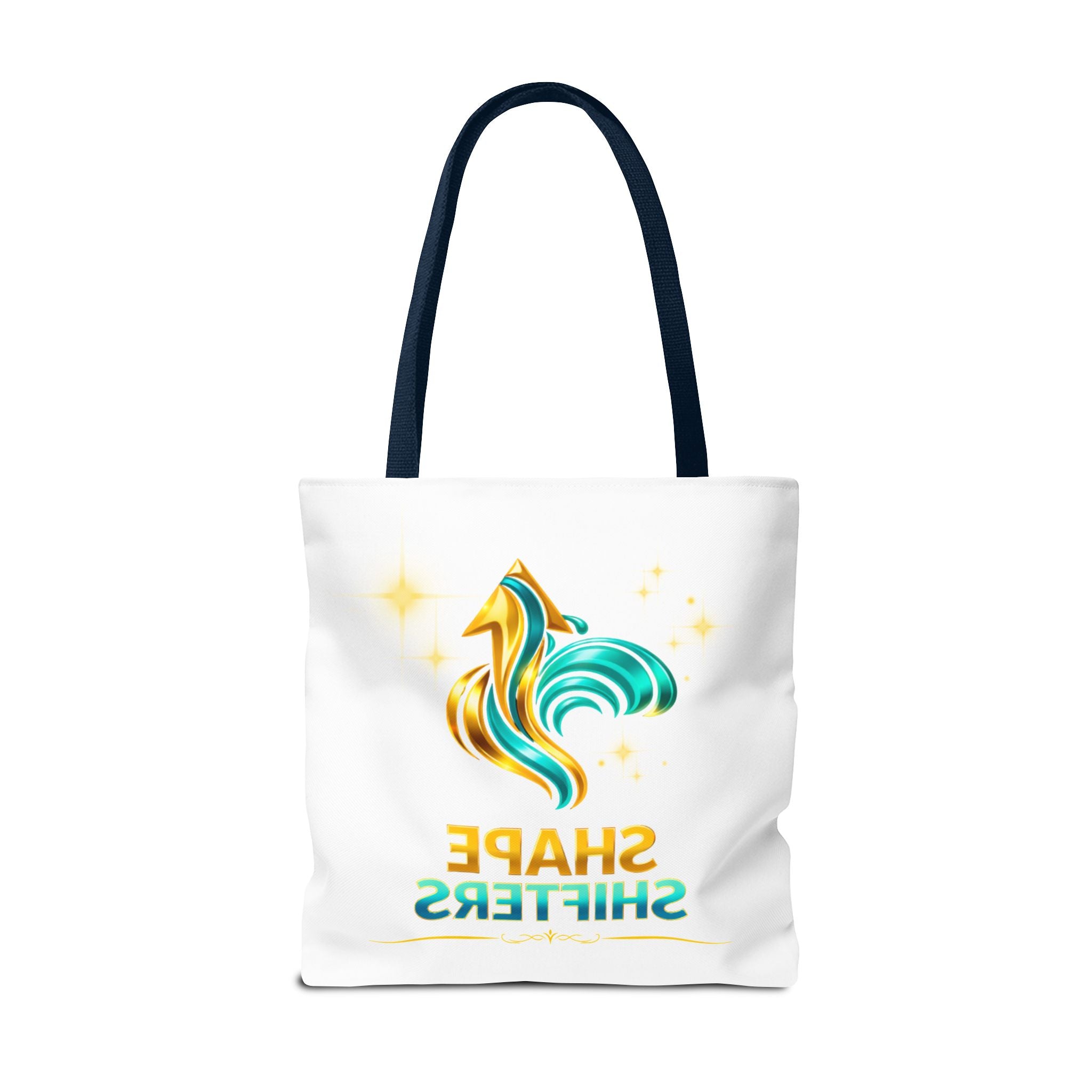 Shape Shifters Tote Bag — Colorful Shape Shifters Logo All-Over Print Tote