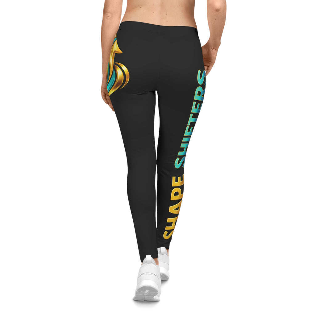 Women's White Graphic Leggins