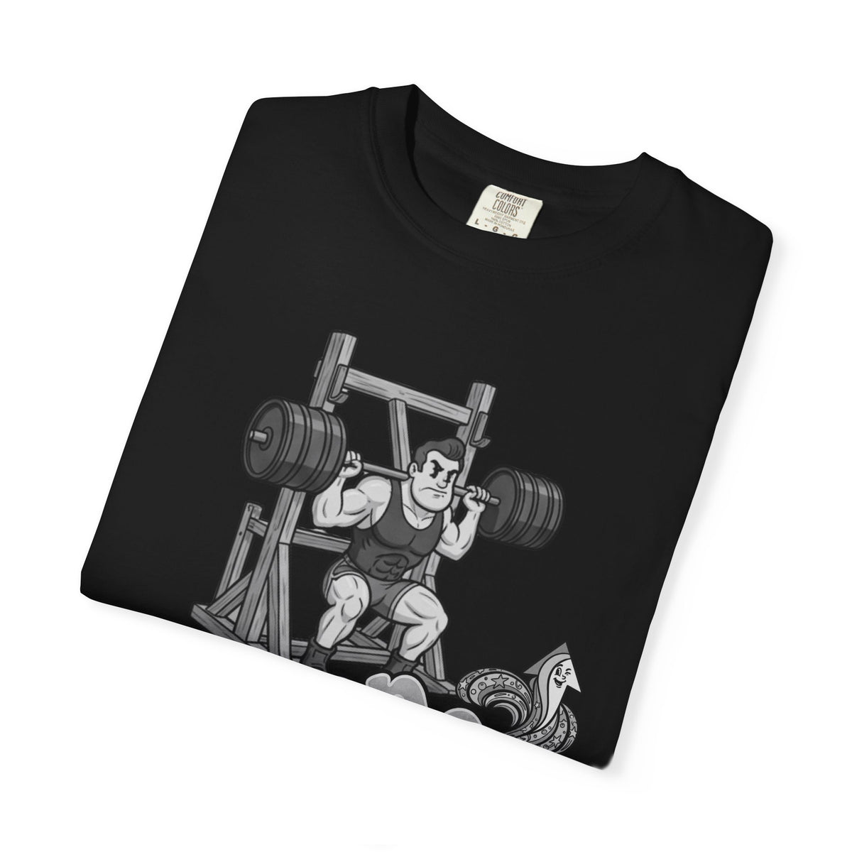 Nostalgic 50's Strongman Squat - Graphic T