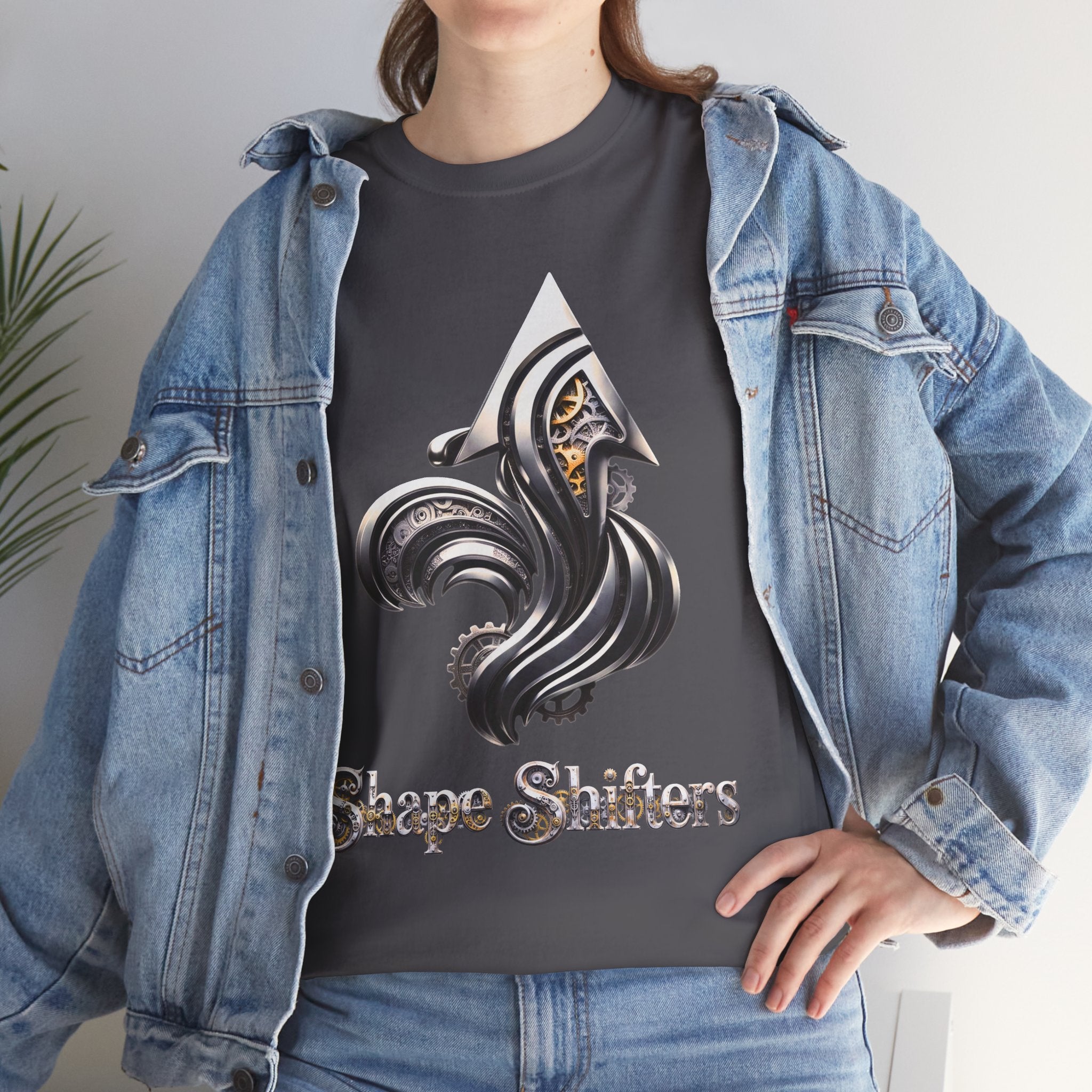 Iron Gold Gears Graphic T-Shirt