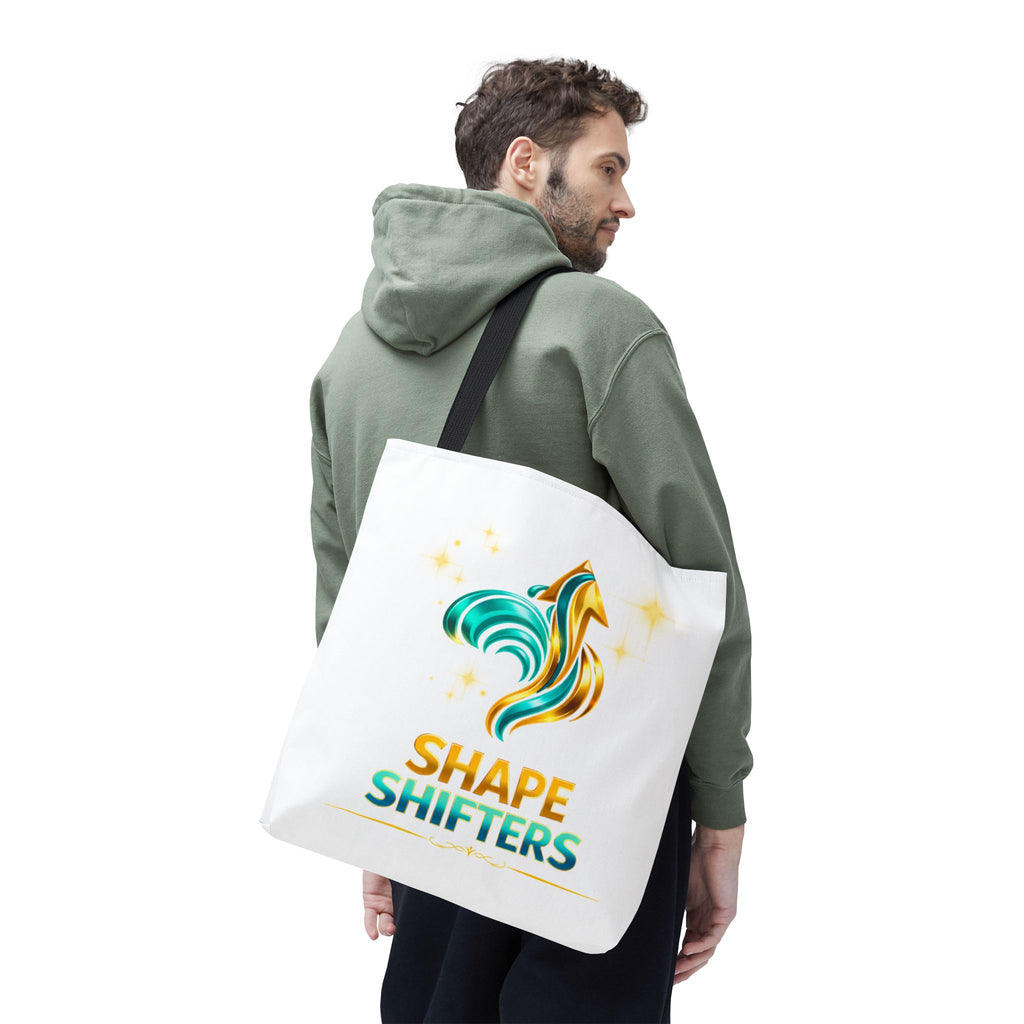 Shape Shifters Tote Bag — Colorful Shape Shifters Logo All-Over Print Tote