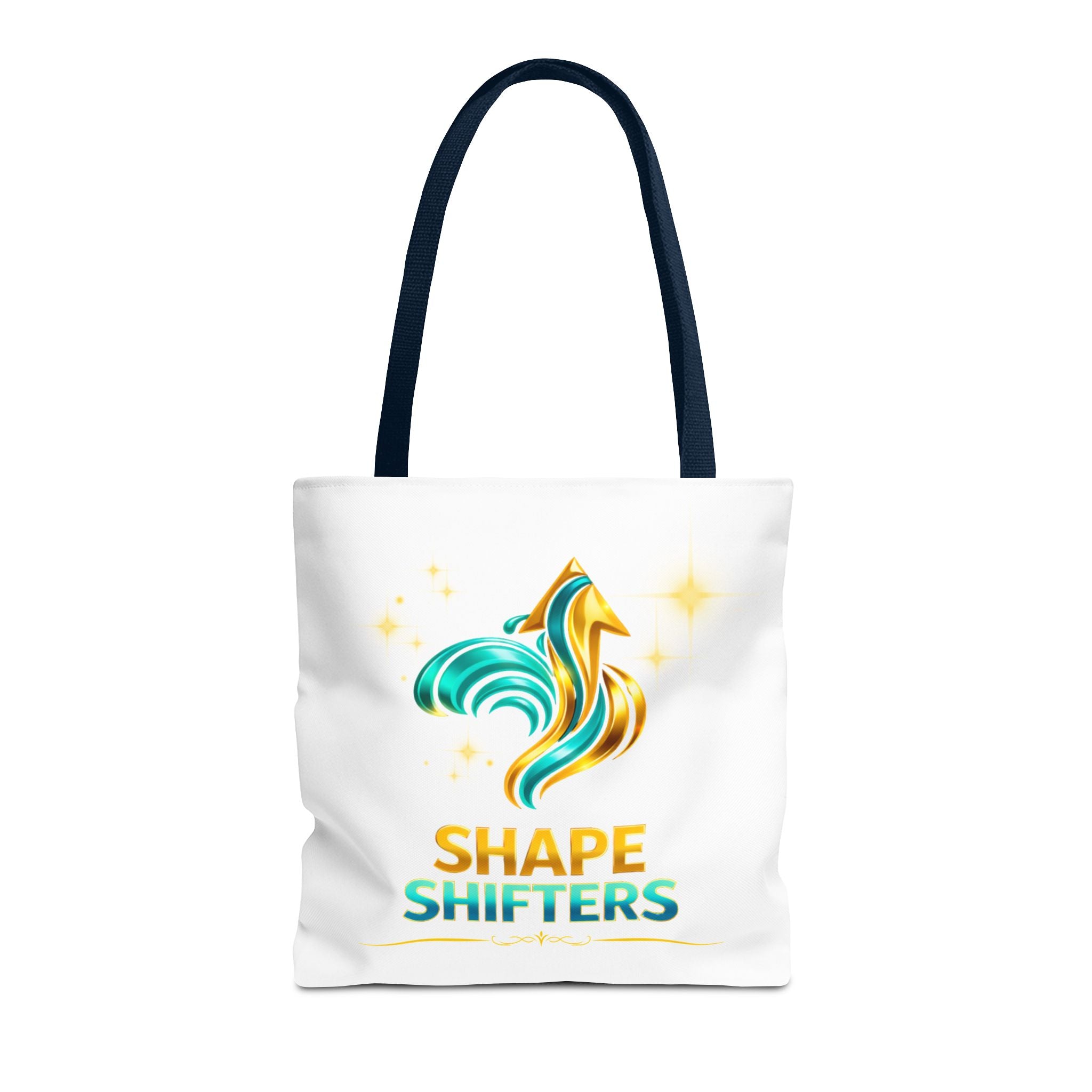 Shape Shifters Tote Bag — Colorful Shape Shifters Logo All-Over Print Tote
