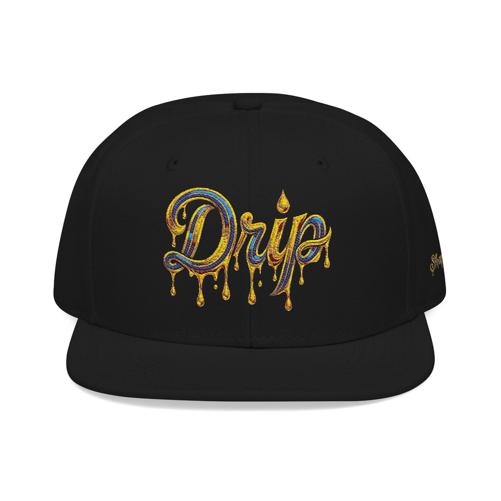 Embroidered Drip Fit Snapback Hat