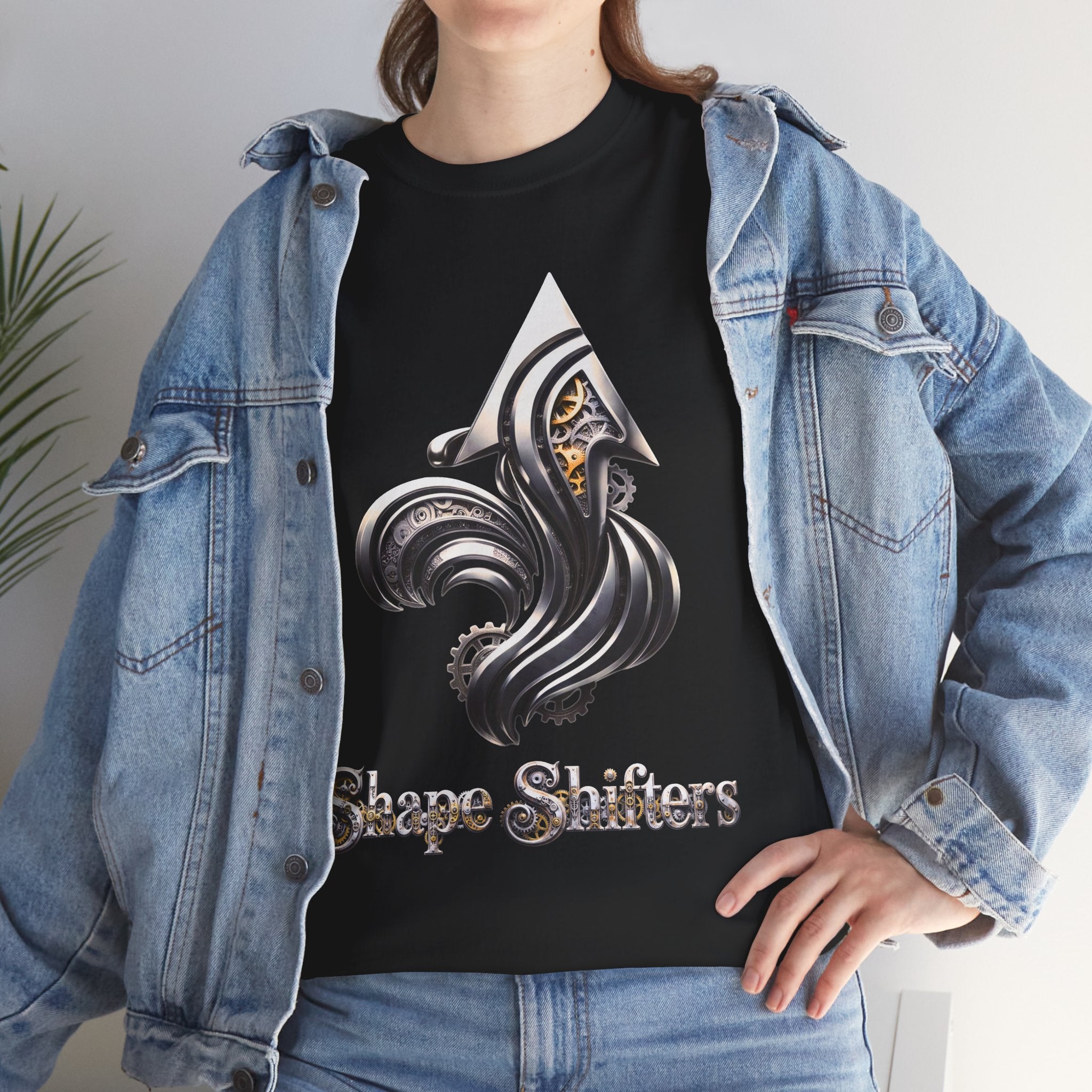 Iron Gold Gears Graphic T-Shirt