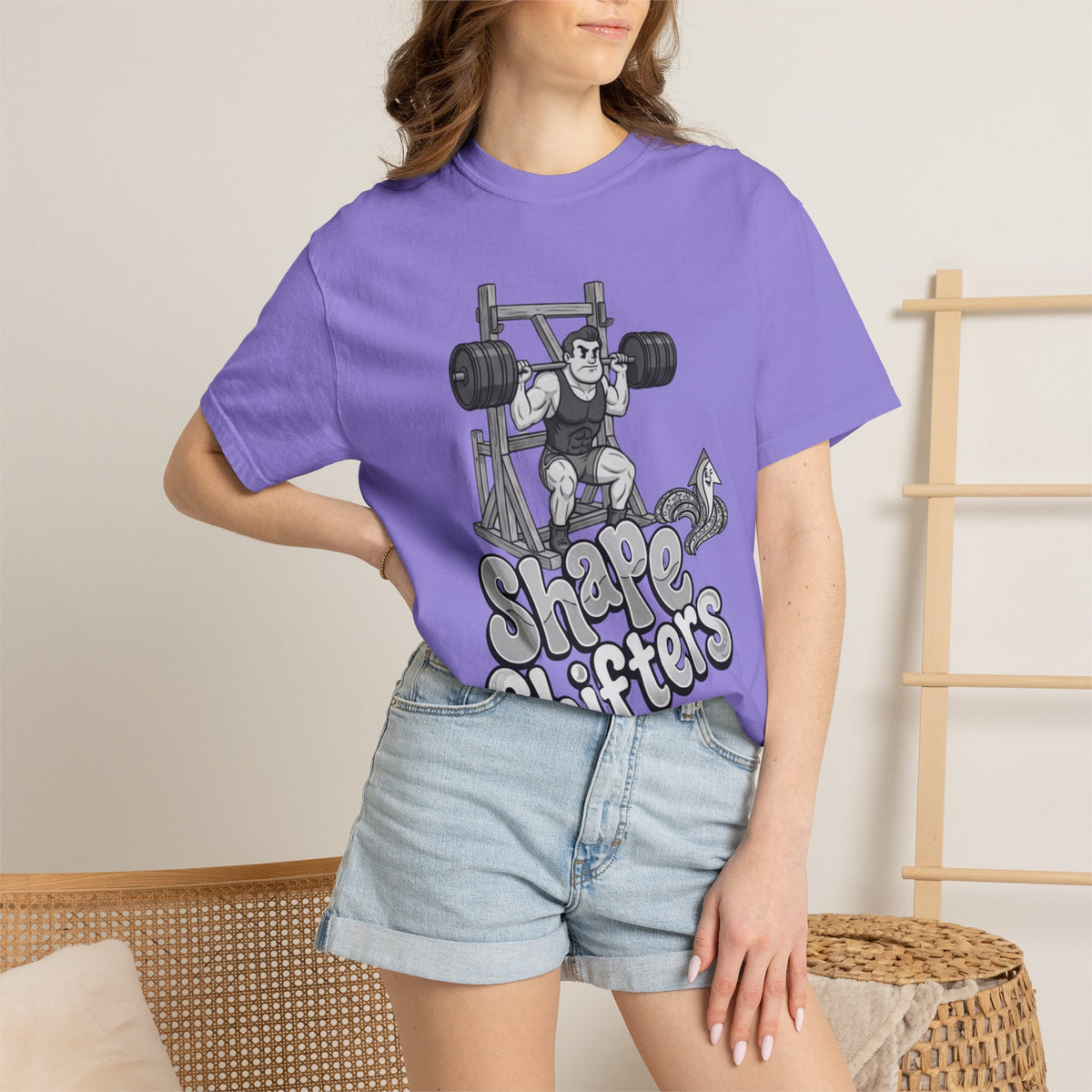 Nostalgic 50's Strongman Squat - Graphic T