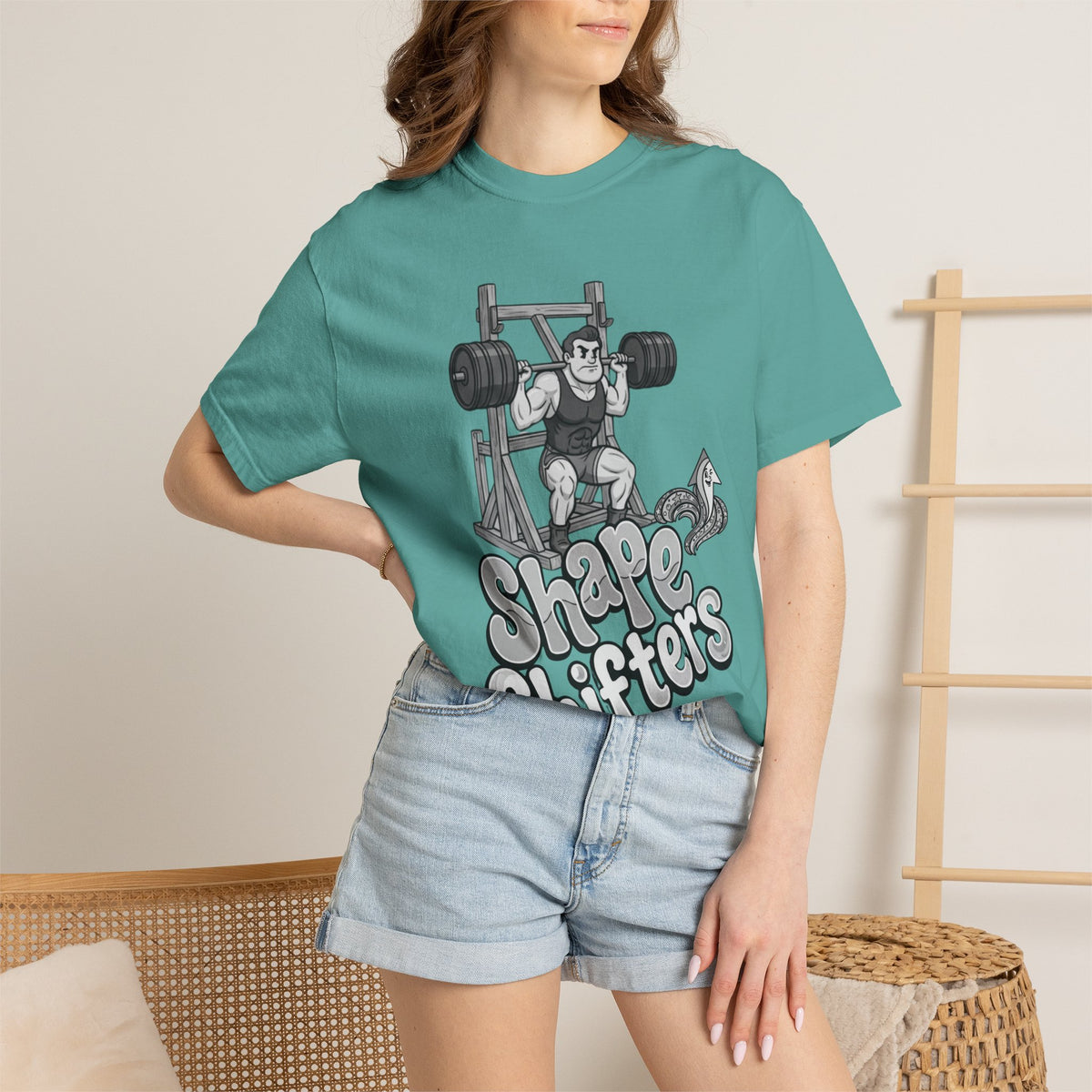 Nostalgic 50's Strongman Squat - Graphic T