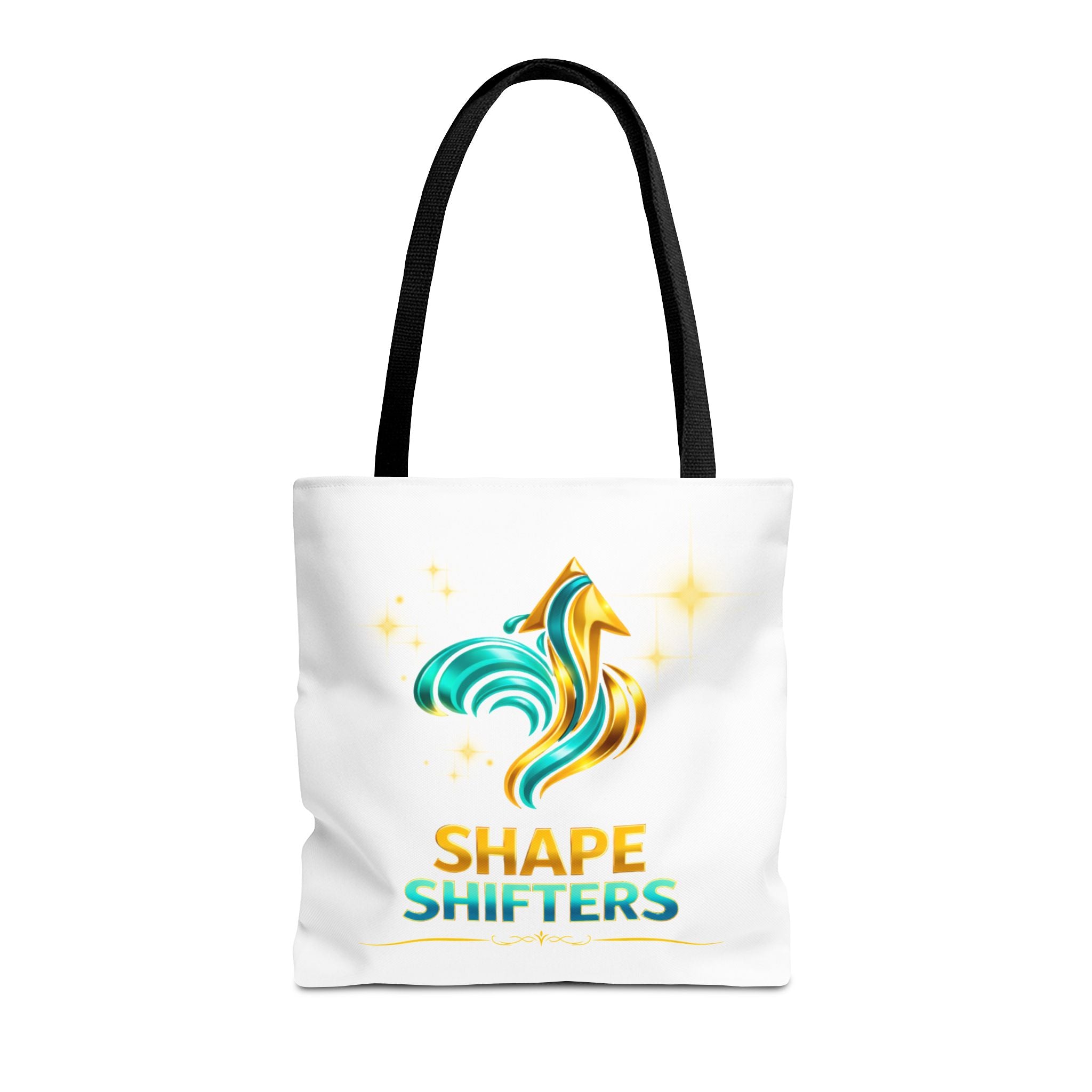 Shape Shifters Tote Bag — Colorful Shape Shifters Logo All-Over Print Tote