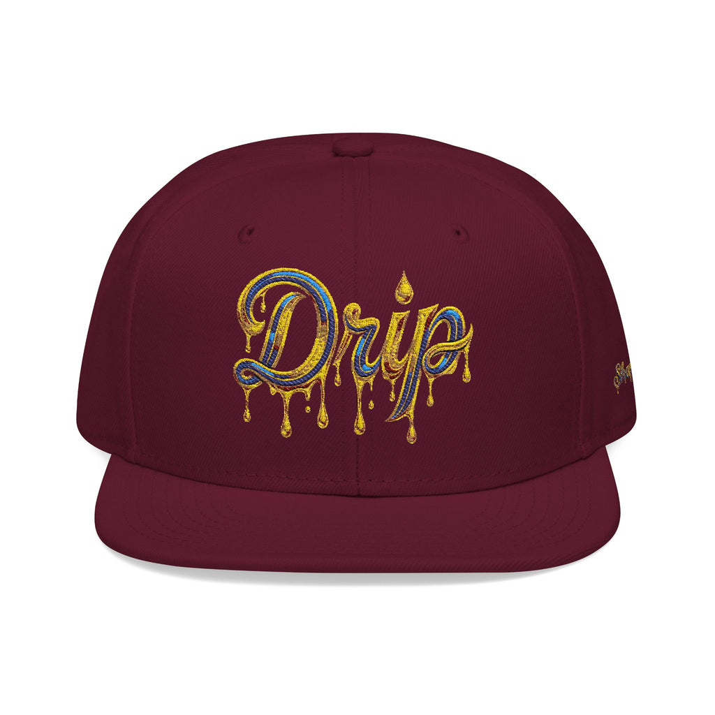 Embroidered Drip Fit Snapback Hat