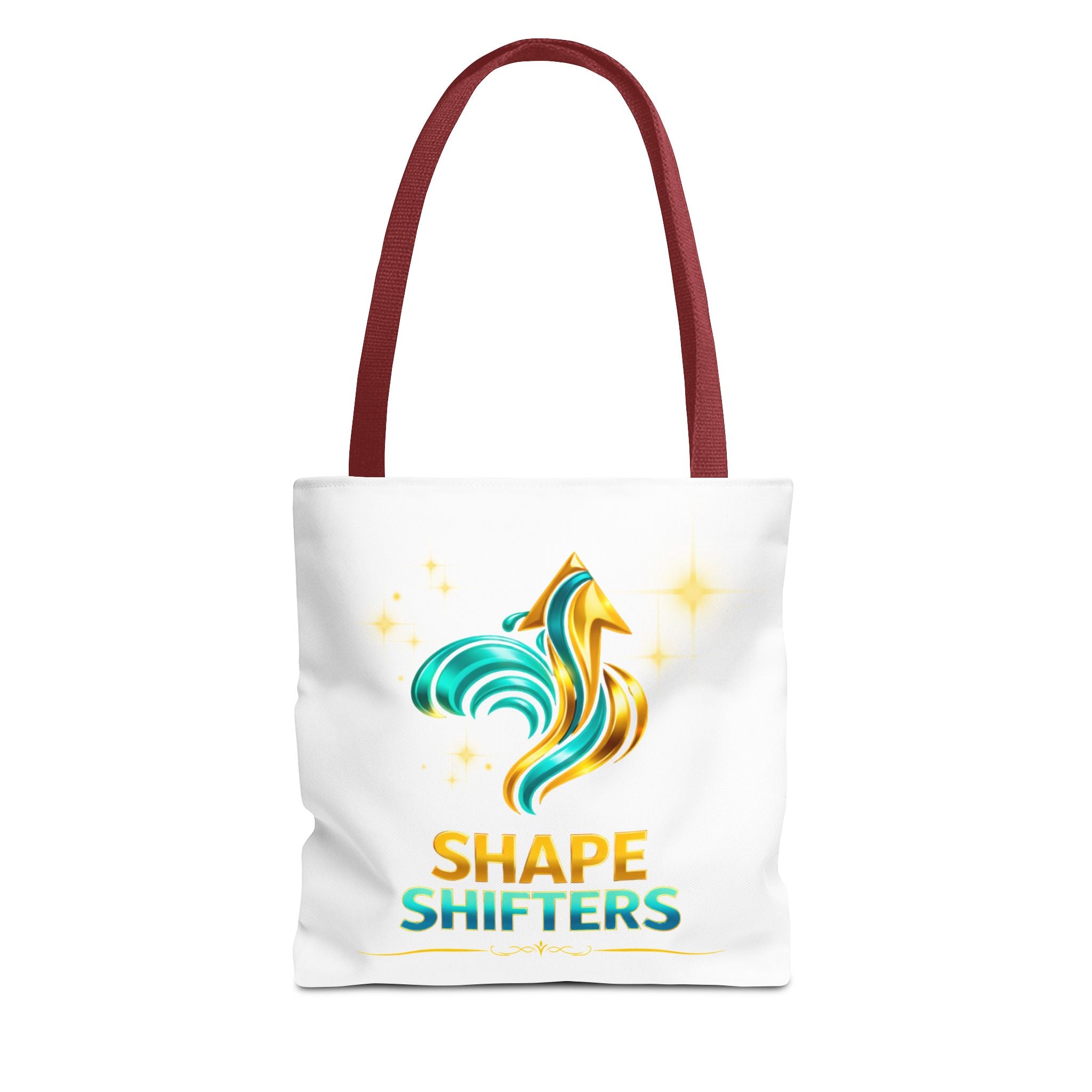 Shape Shifters Tote Bag — Colorful Shape Shifters Logo All-Over Print Tote
