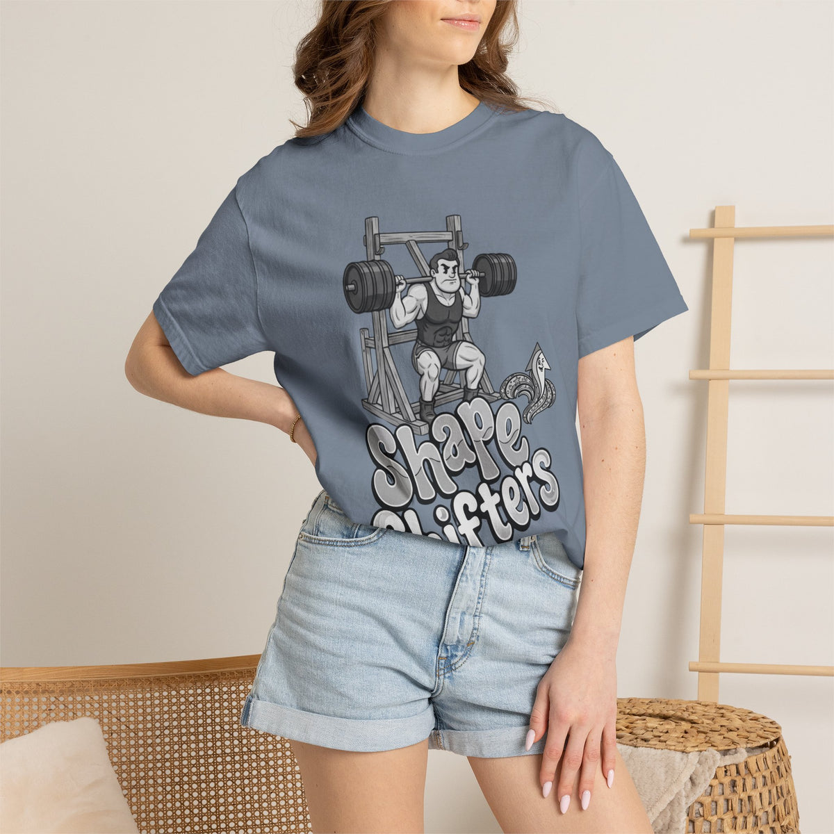 Nostalgic 50's Strongman Squat - Graphic T