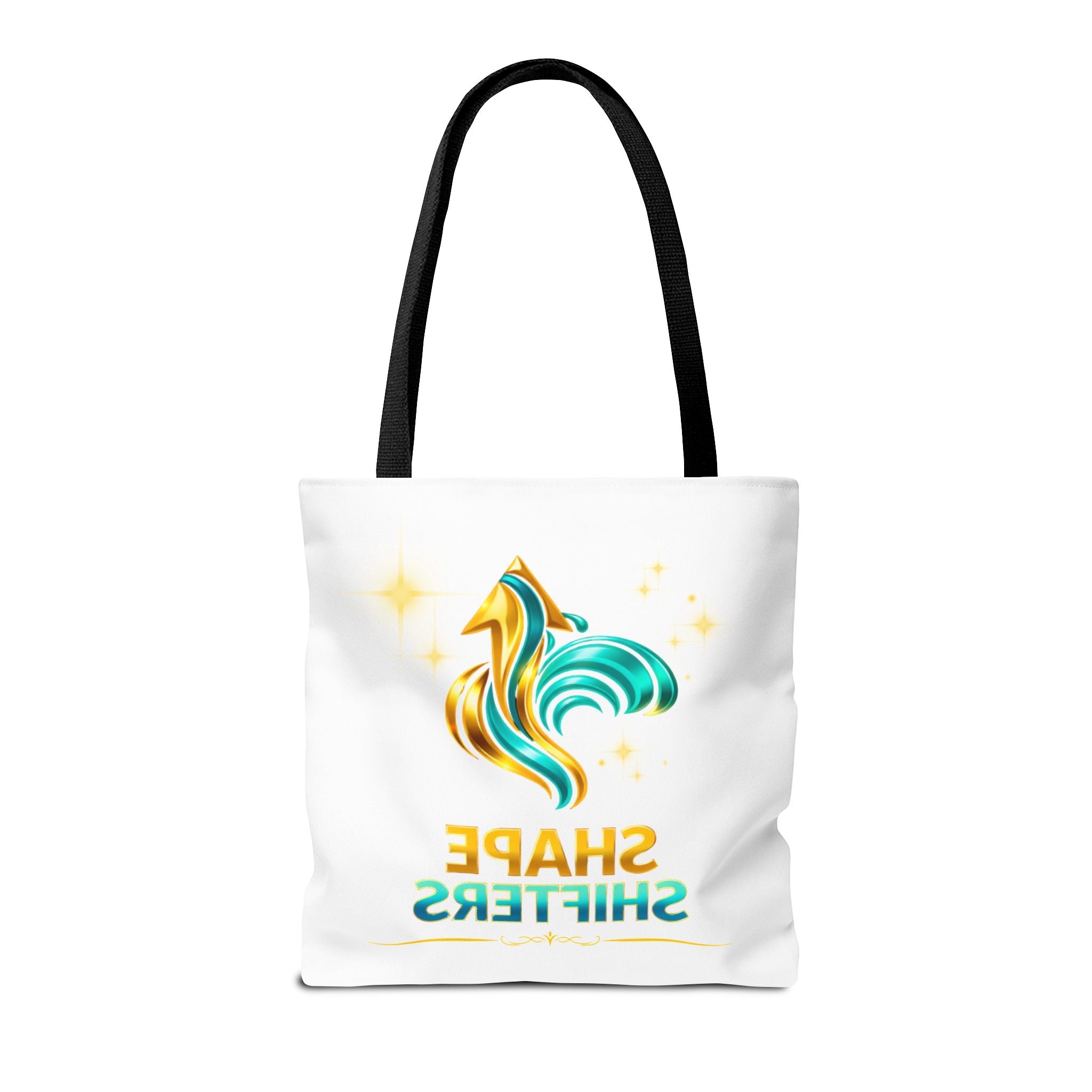 Shape Shifters Tote Bag — Colorful Shape Shifters Logo All-Over Print Tote