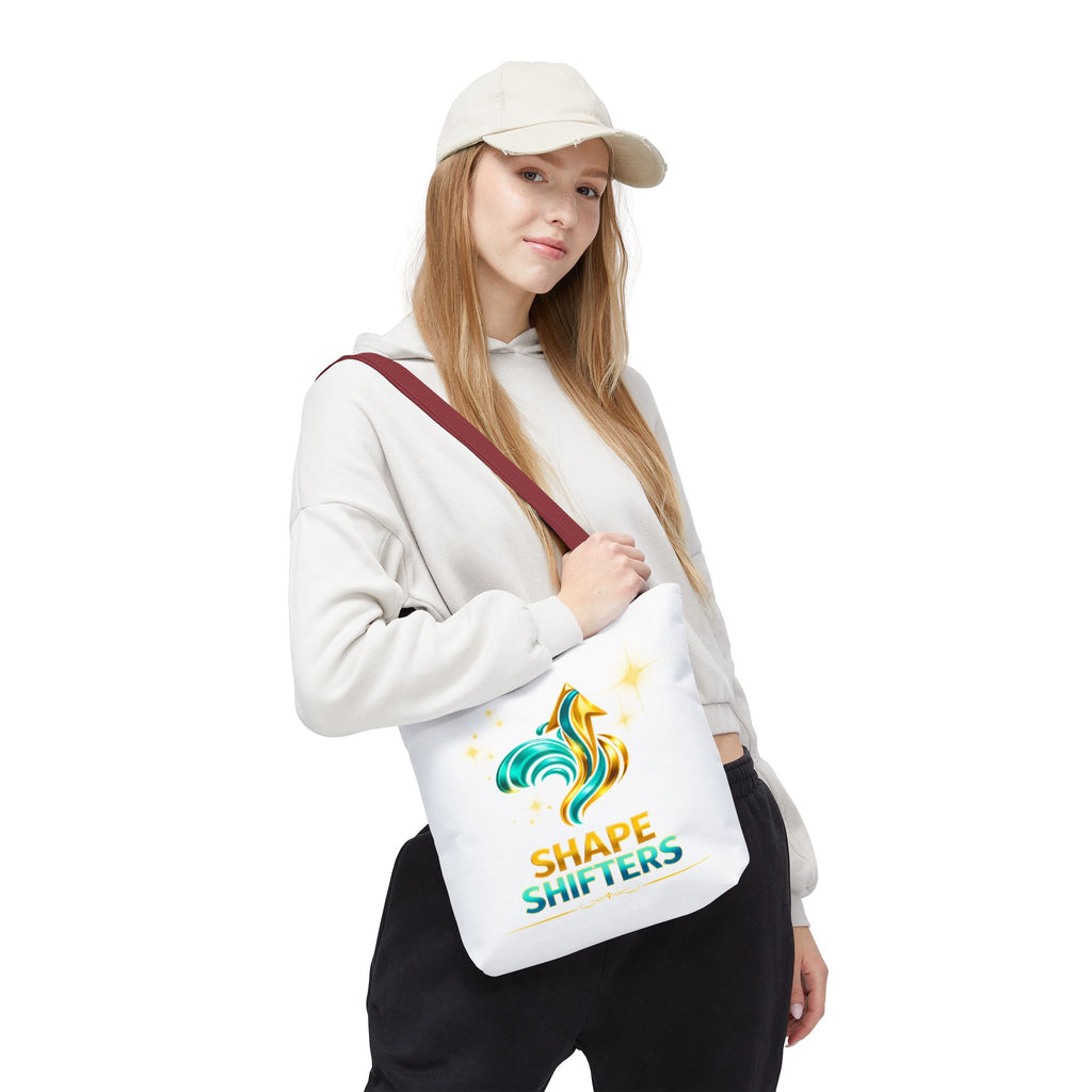Shape Shifters Tote Bag — Colorful Shape Shifters Logo All-Over Print Tote