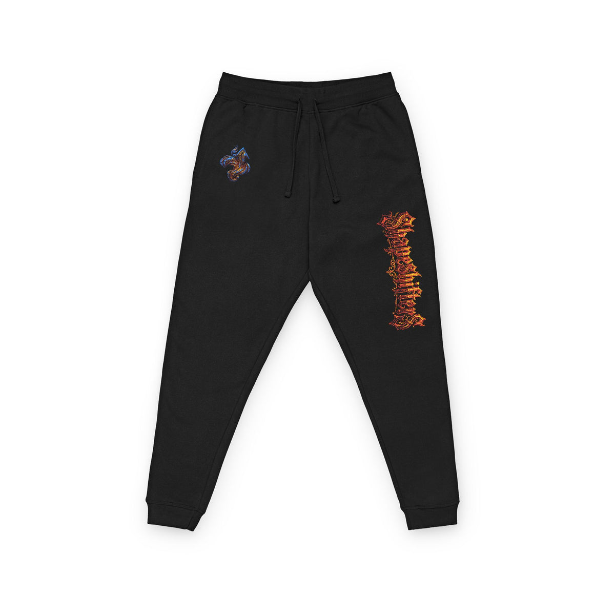 Cyber Goth RED Black Fleece Streetwear