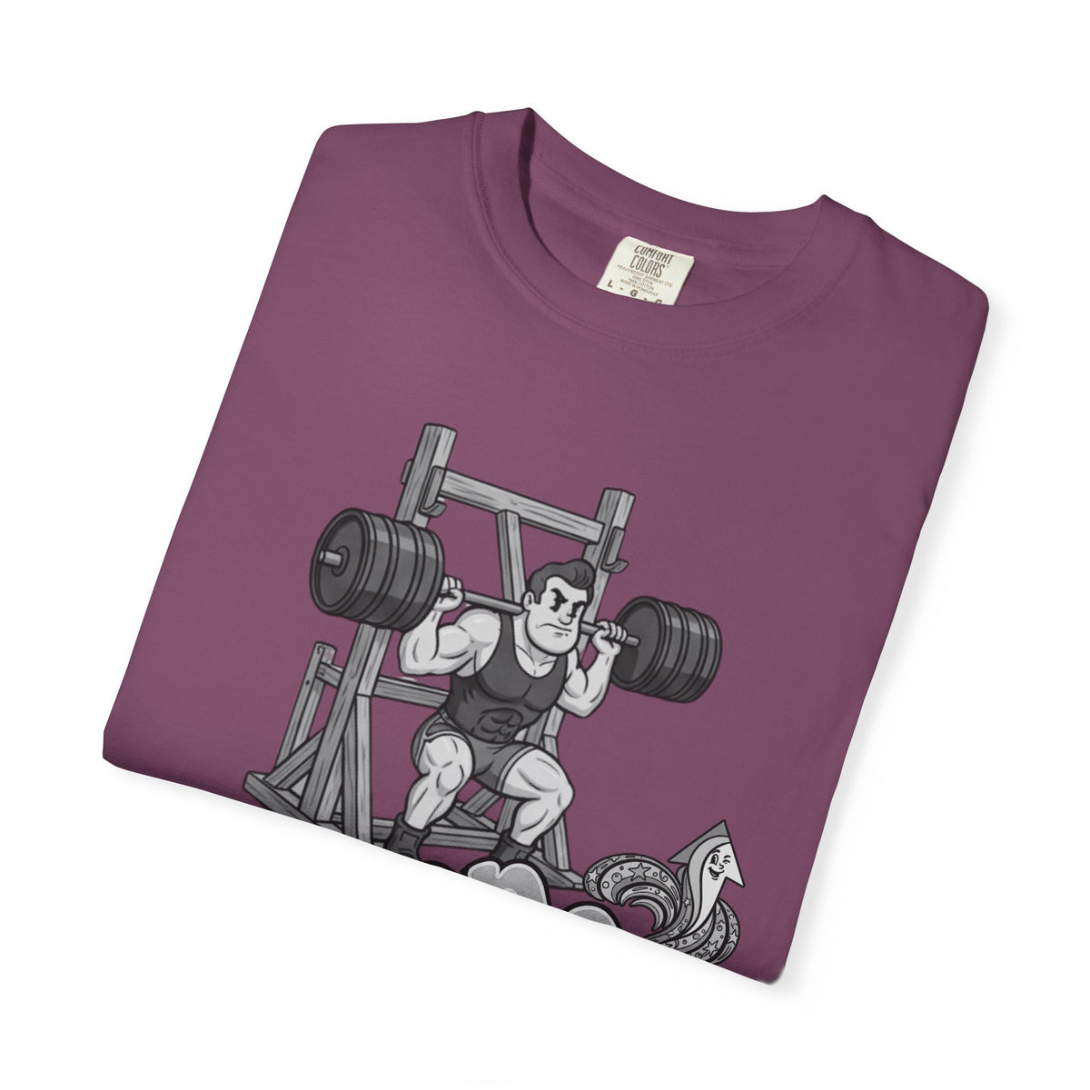 Nostalgic 50's Strongman Squat - Graphic T
