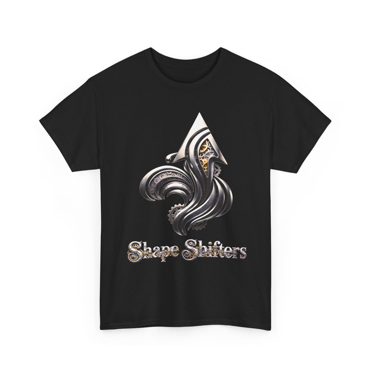 Iron Gold Gears Graphic T-Shirt