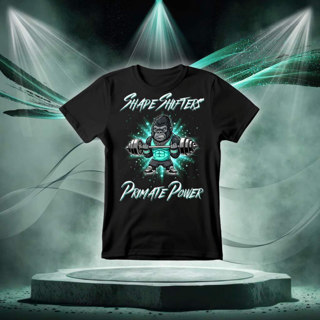 Gorilla Weightlifting Tee — "Primate Power" Gym Shirt