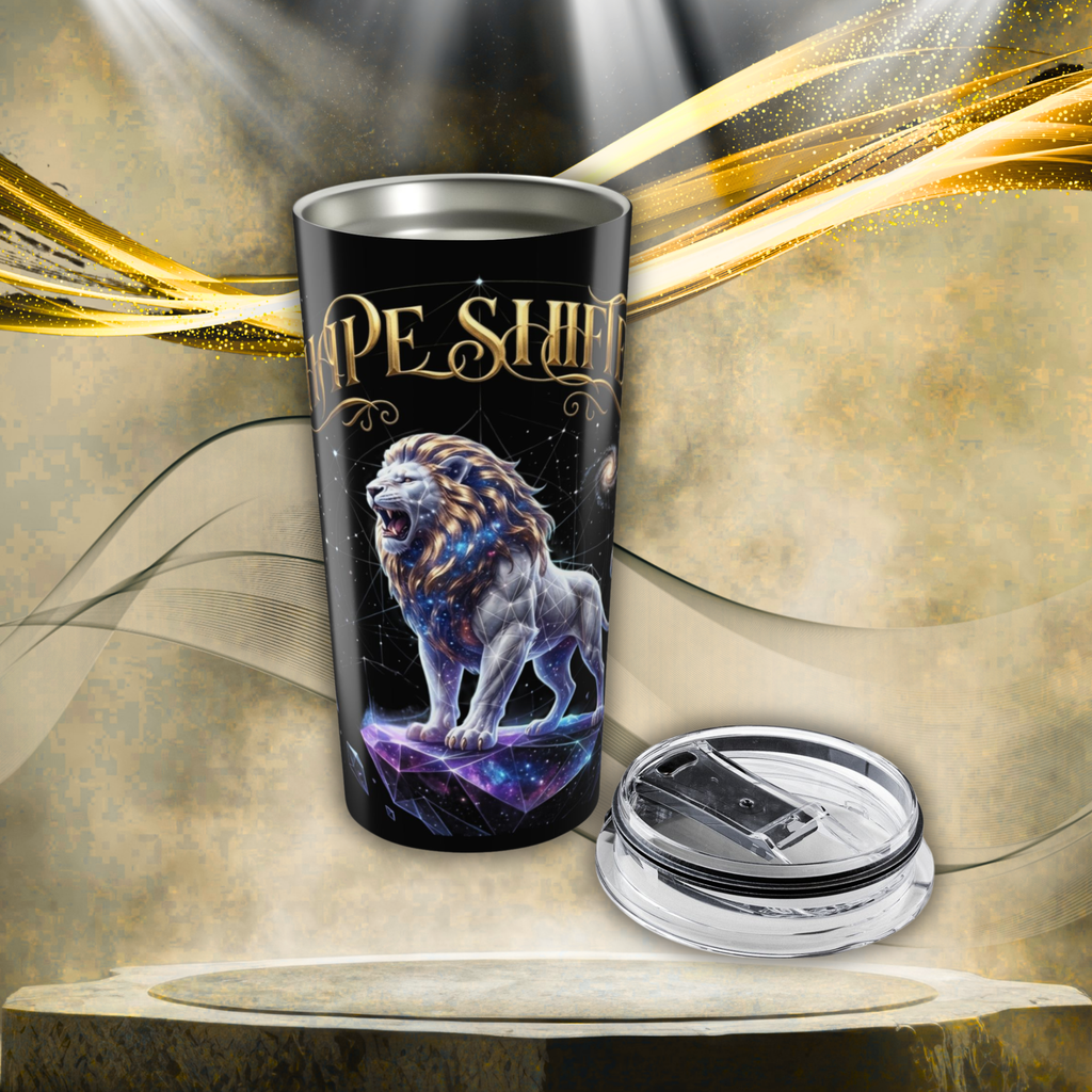 Cosmic Lion 20oz Tumbler — Constellation Travel Cup
