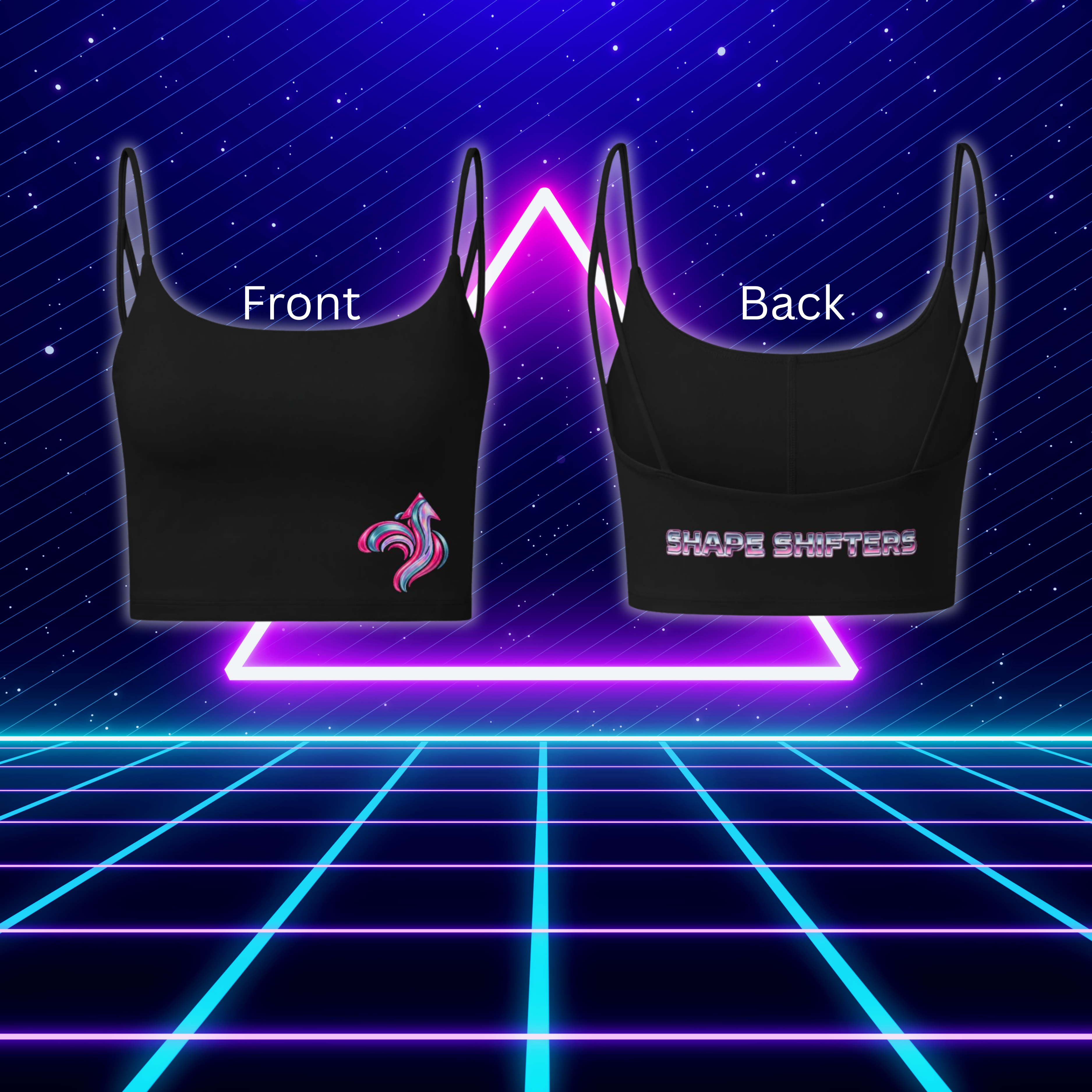 90s Retro Womens - Luxe Crop Bra