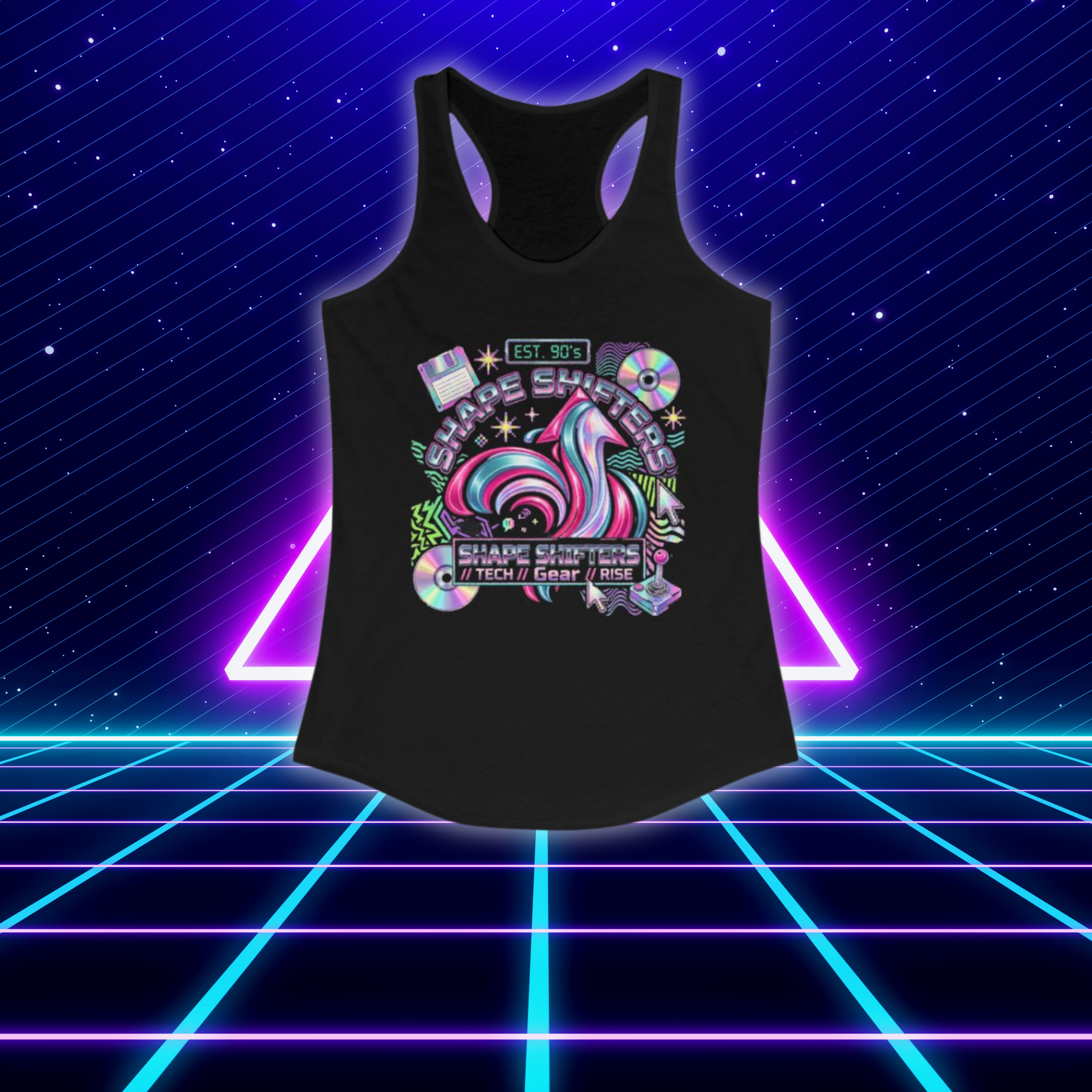 90s Retro - Women's Ideal Racerback Tank