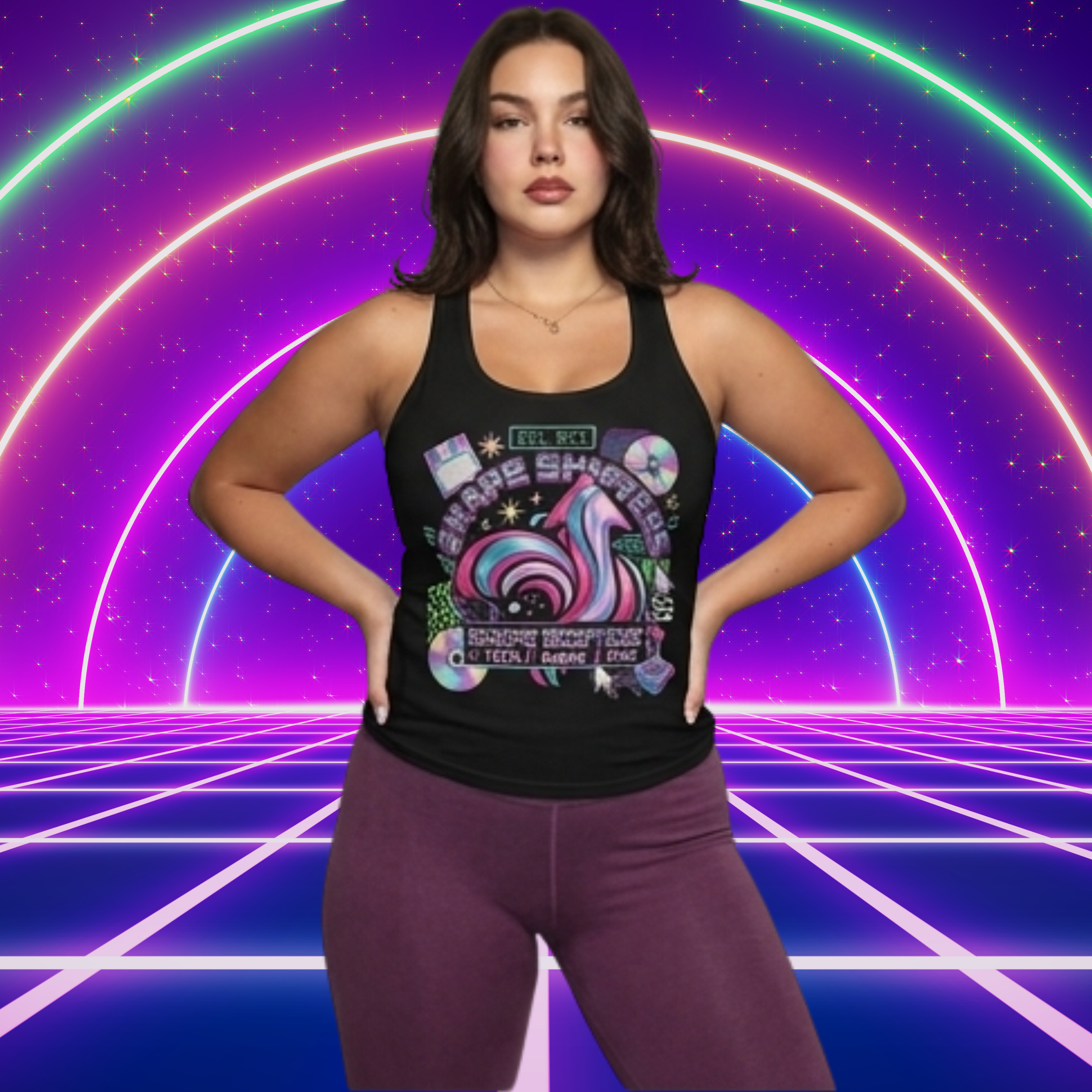 90s Retro - Women's Ideal Racerback Tank