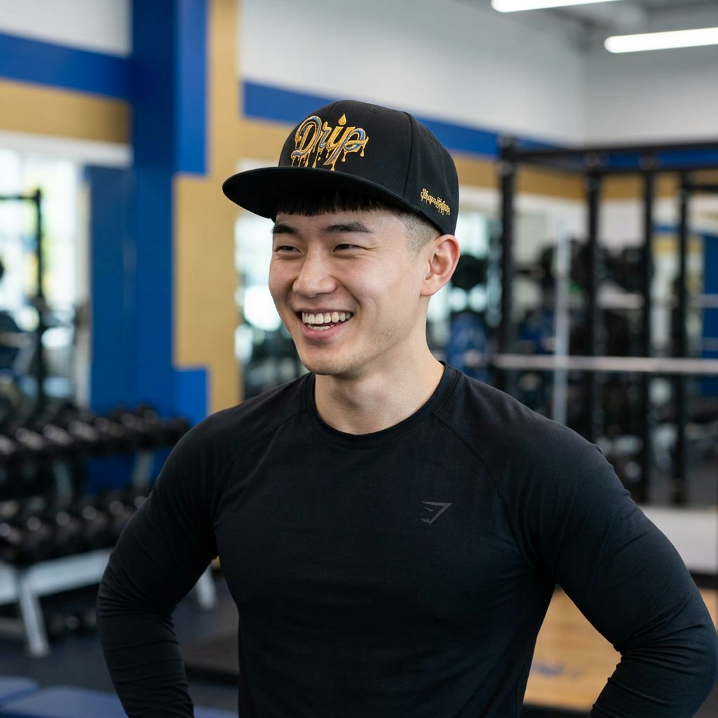 Embroidered Drip Fit Snapback Hat