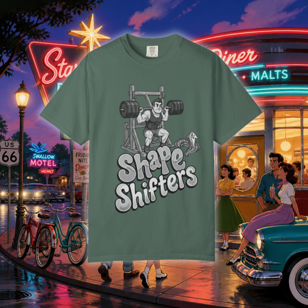 Nostalgic 50's Strongman Squat - Graphic T