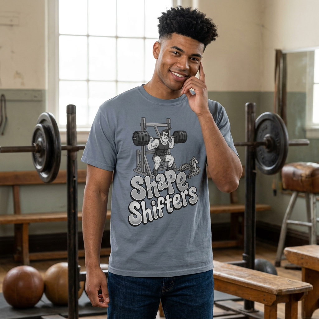 Nostalgic 50's Strongman Squat - Graphic T