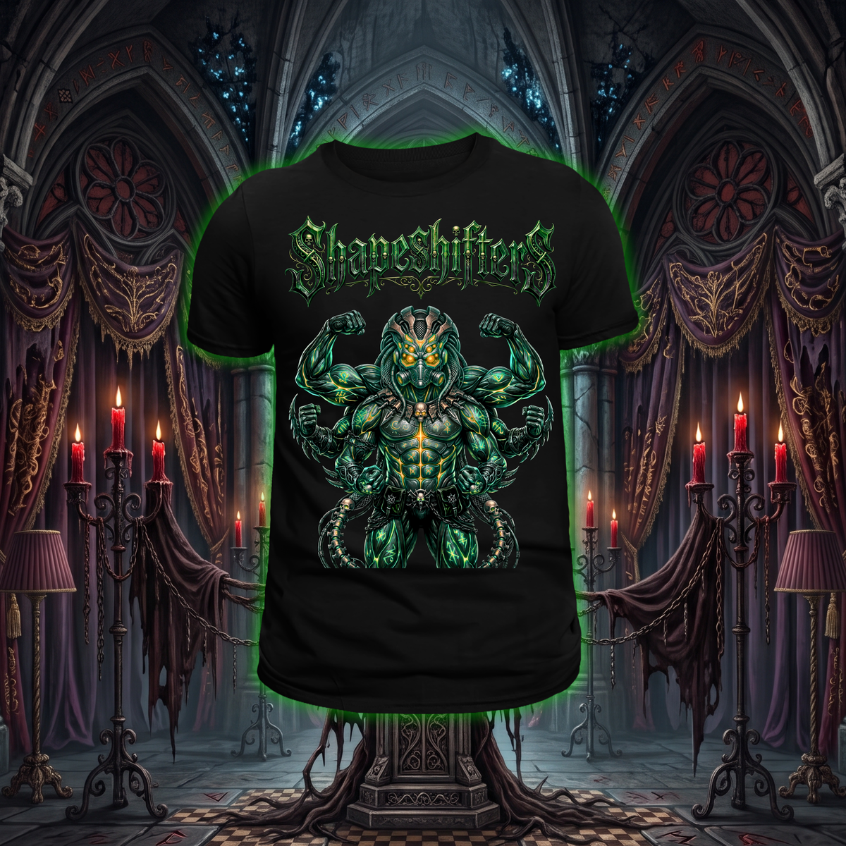 Cyber Goth GREEN - Gothic T