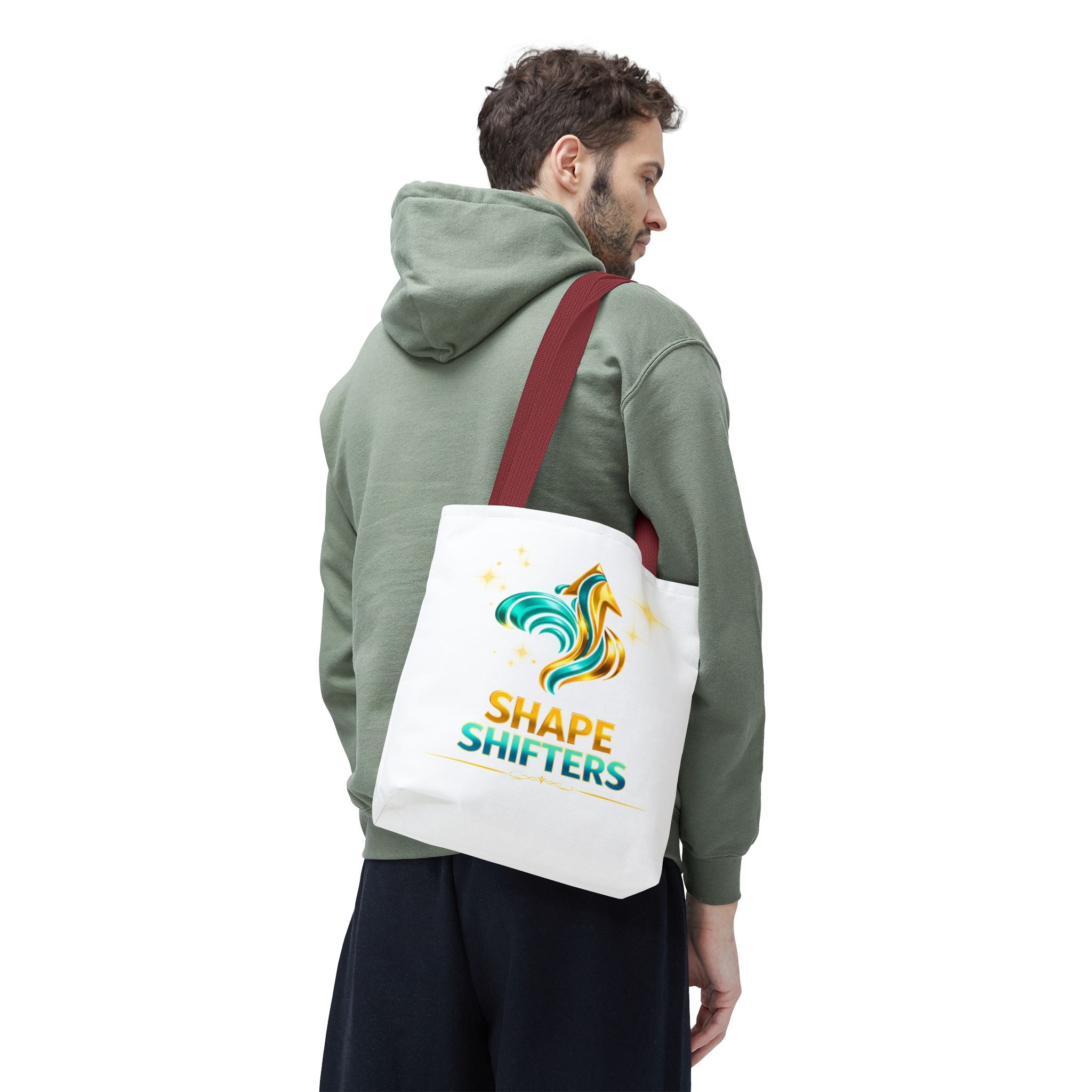 Shape Shifters Tote Bag — Colorful Shape Shifters Logo All-Over Print Tote