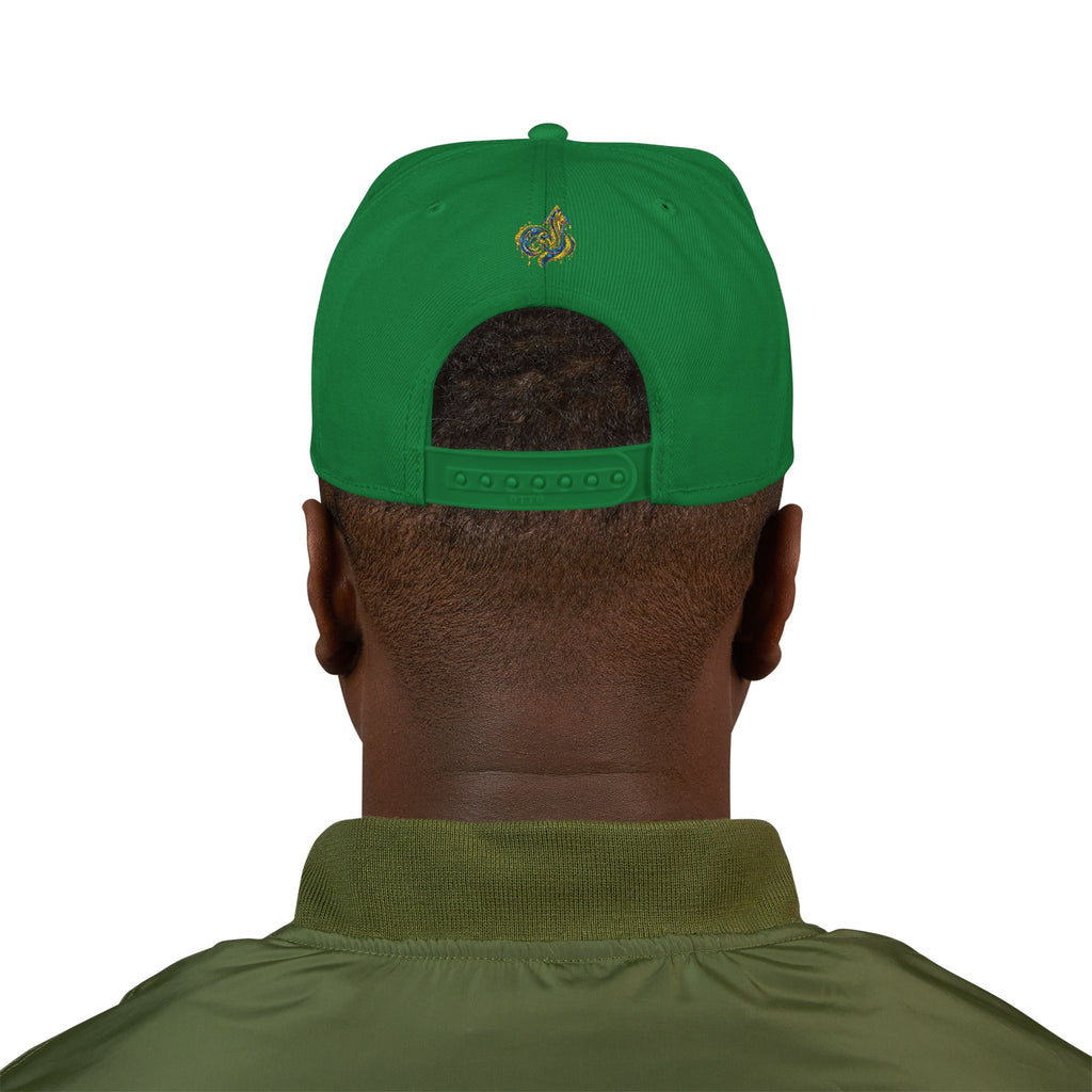 Embroidered Drip Fit Snapback Hat