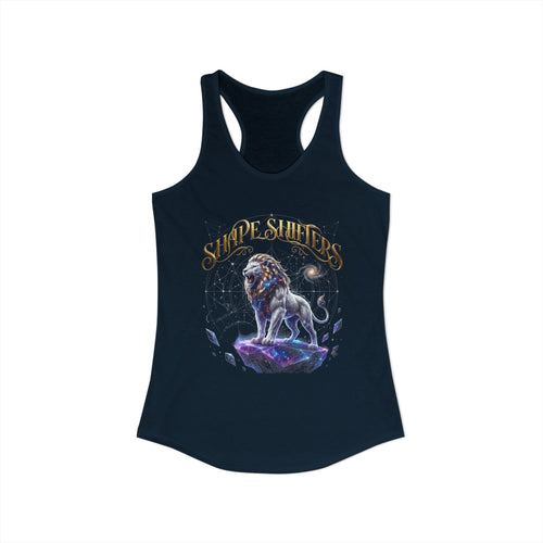 Cosmic Lion King - Majestic Collection - Women's Ideal Racerback Tank