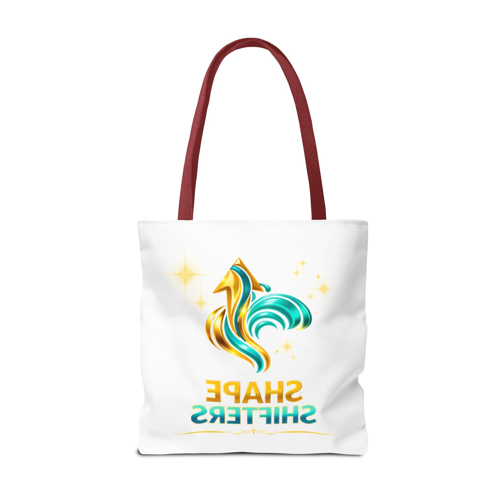Shape Shifters Tote Bag — Colorful Shape Shifters Logo All-Over Print Tote