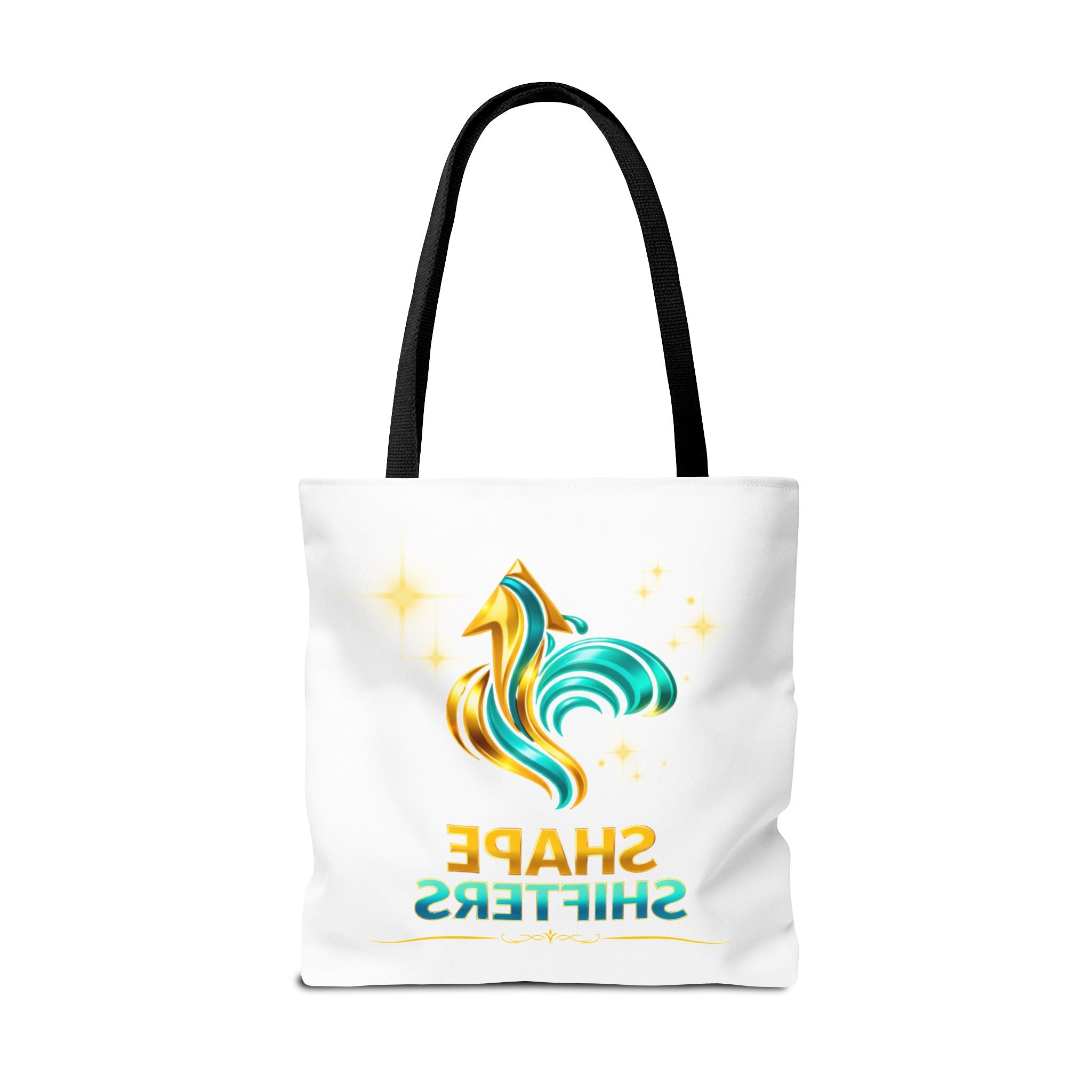 Shape Shifters Tote Bag — Colorful Shape Shifters Logo All-Over Print Tote