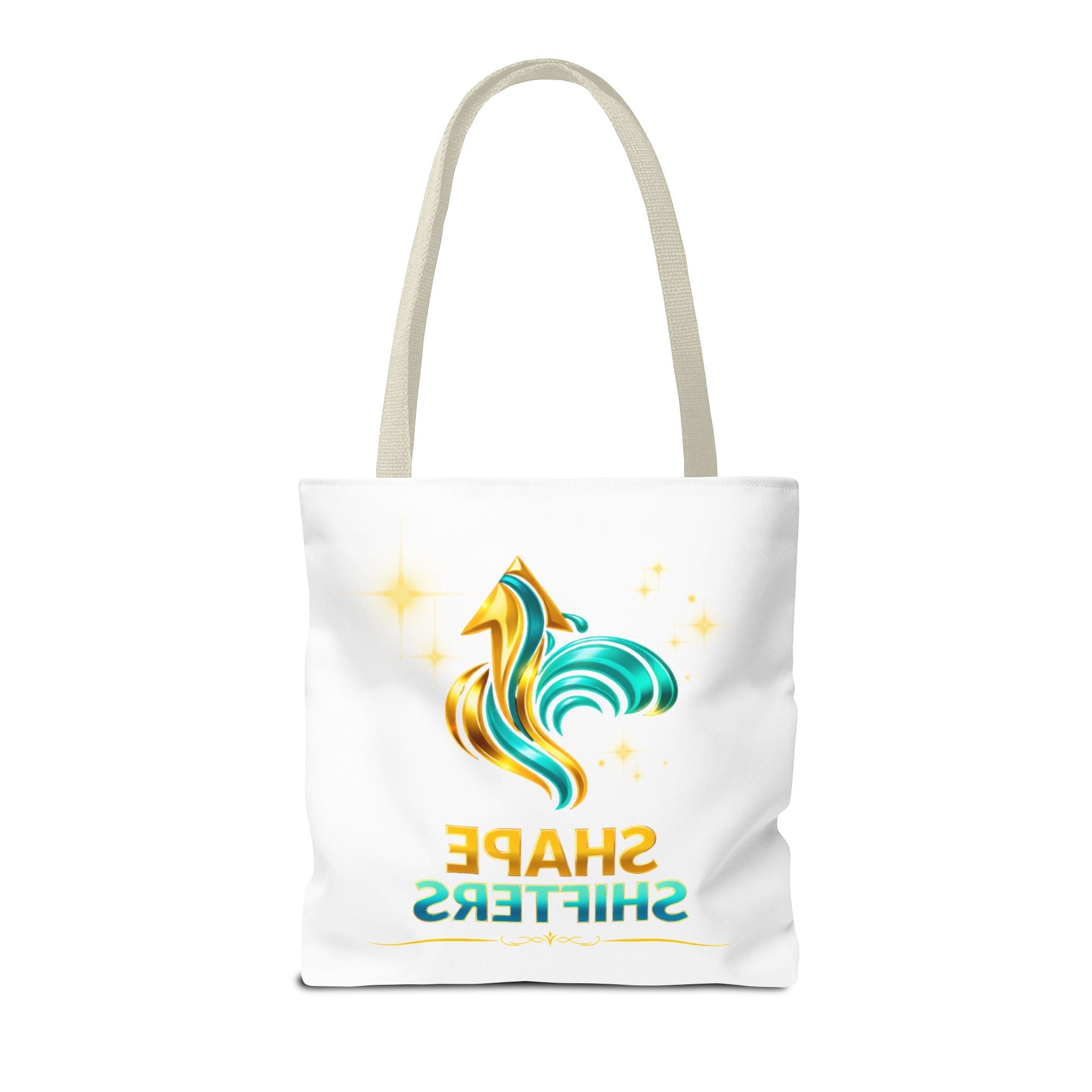 Shape Shifters Tote Bag — Colorful Shape Shifters Logo All-Over Print Tote