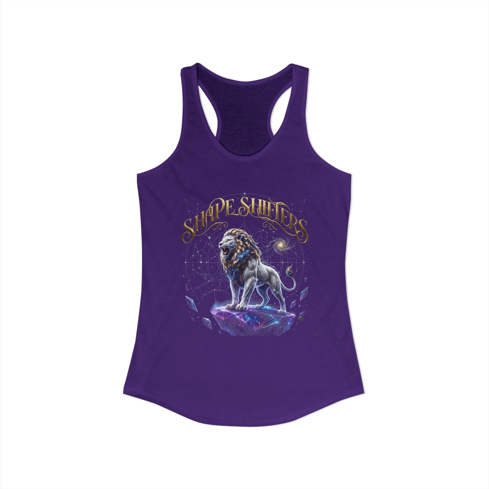 Cosmic Lion King - Majestic Collection - Women's Ideal Racerback Tank