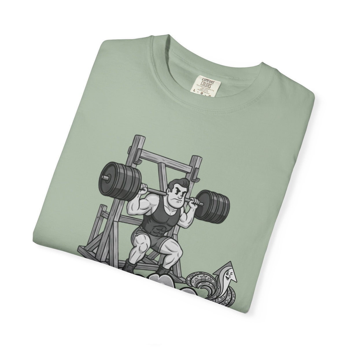 Nostalgic 50's Strongman Squat - Graphic T