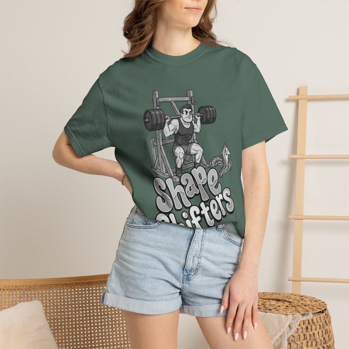 Nostalgic 50's Strongman Squat - Graphic T