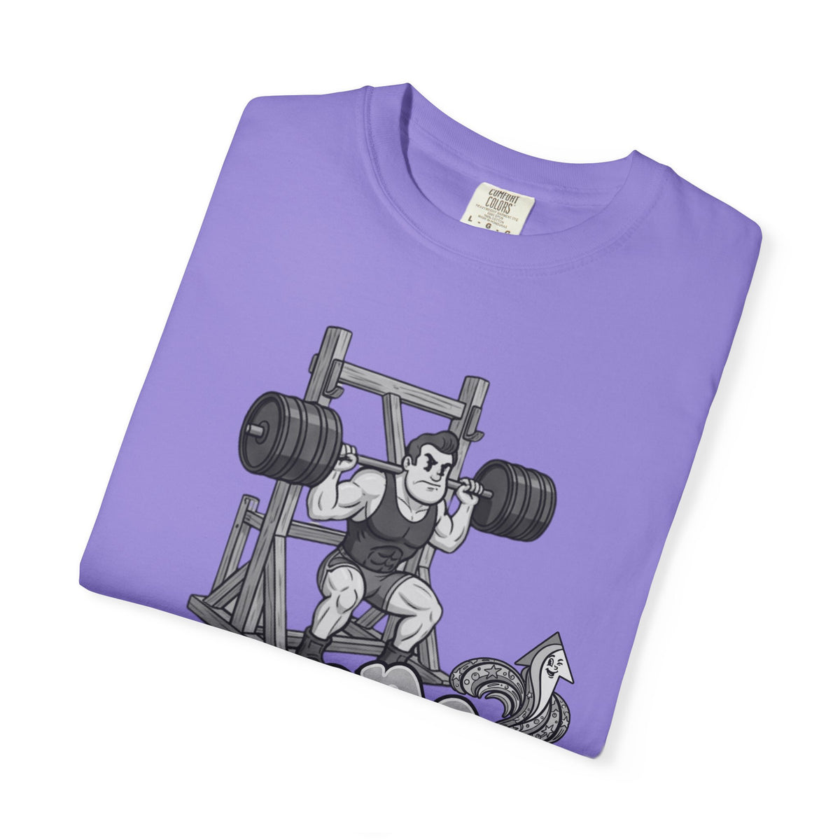 Nostalgic 50's Strongman Squat - Graphic T