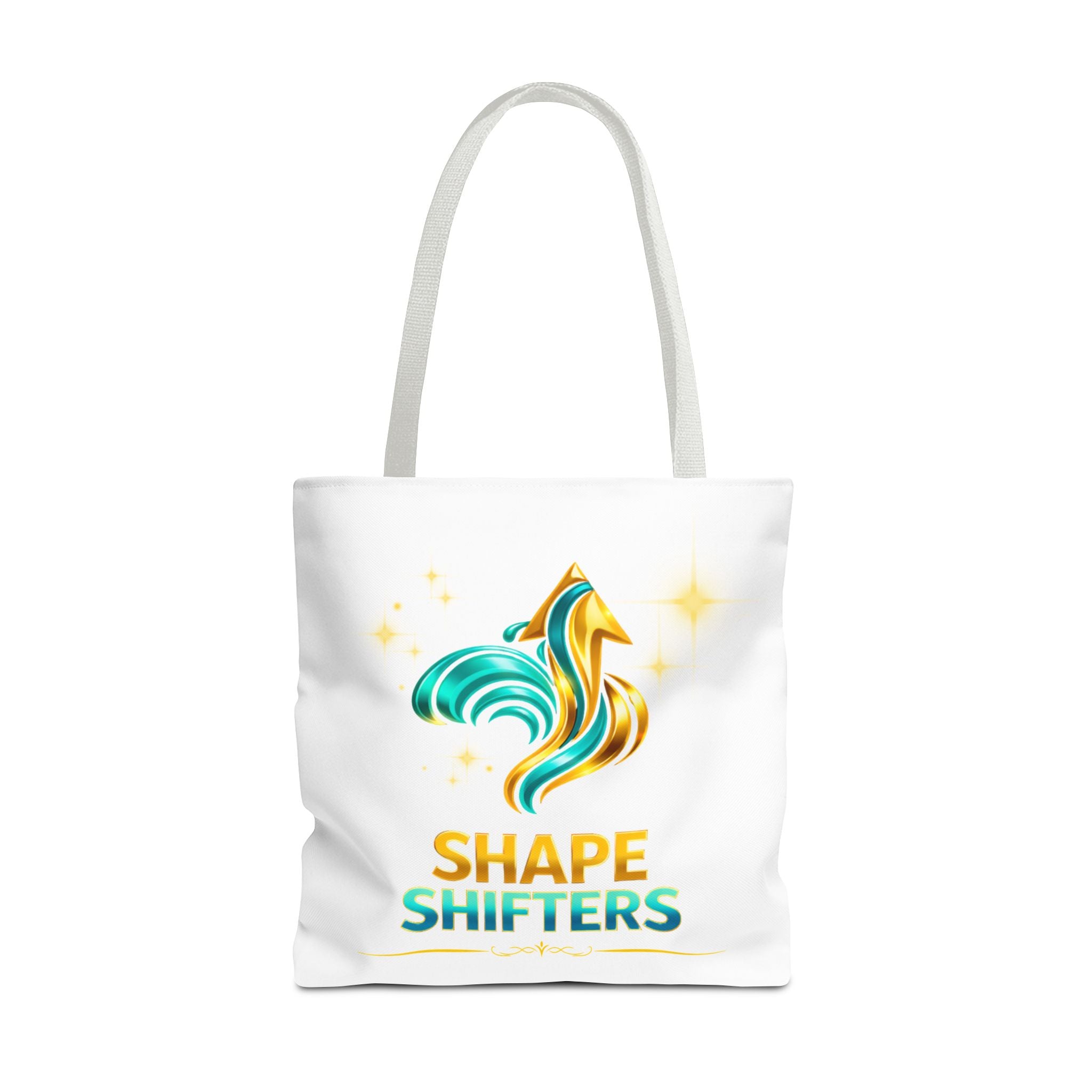 Shape Shifters Tote Bag — Colorful Shape Shifters Logo All-Over Print Tote