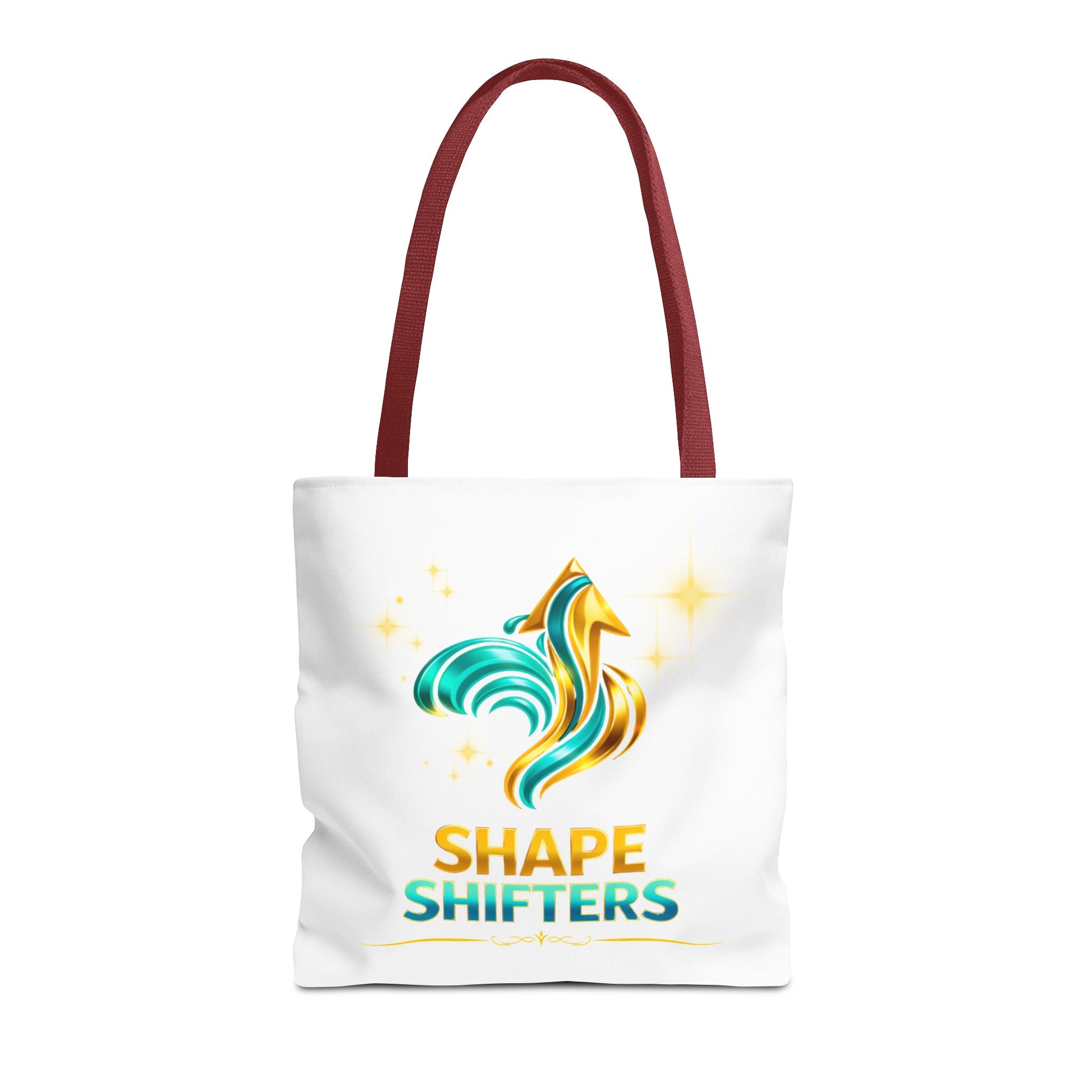Shape Shifters Tote Bag — Colorful Shape Shifters Logo All-Over Print Tote