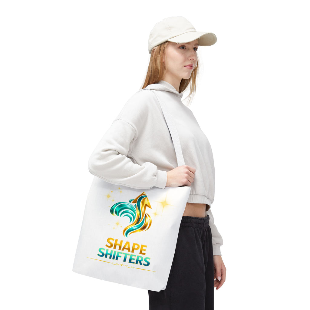 Shape Shifters Tote Bag — Colorful Shape Shifters Logo All-Over Print Tote