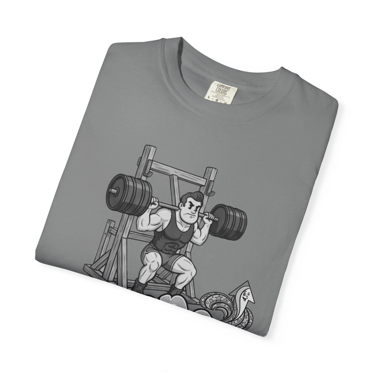 Nostalgic 50's Strongman Squat - Graphic T