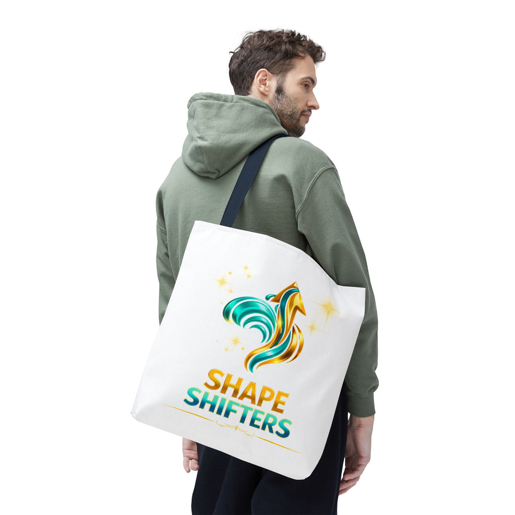 Shape Shifters Tote Bag — Colorful Shape Shifters Logo All-Over Print Tote