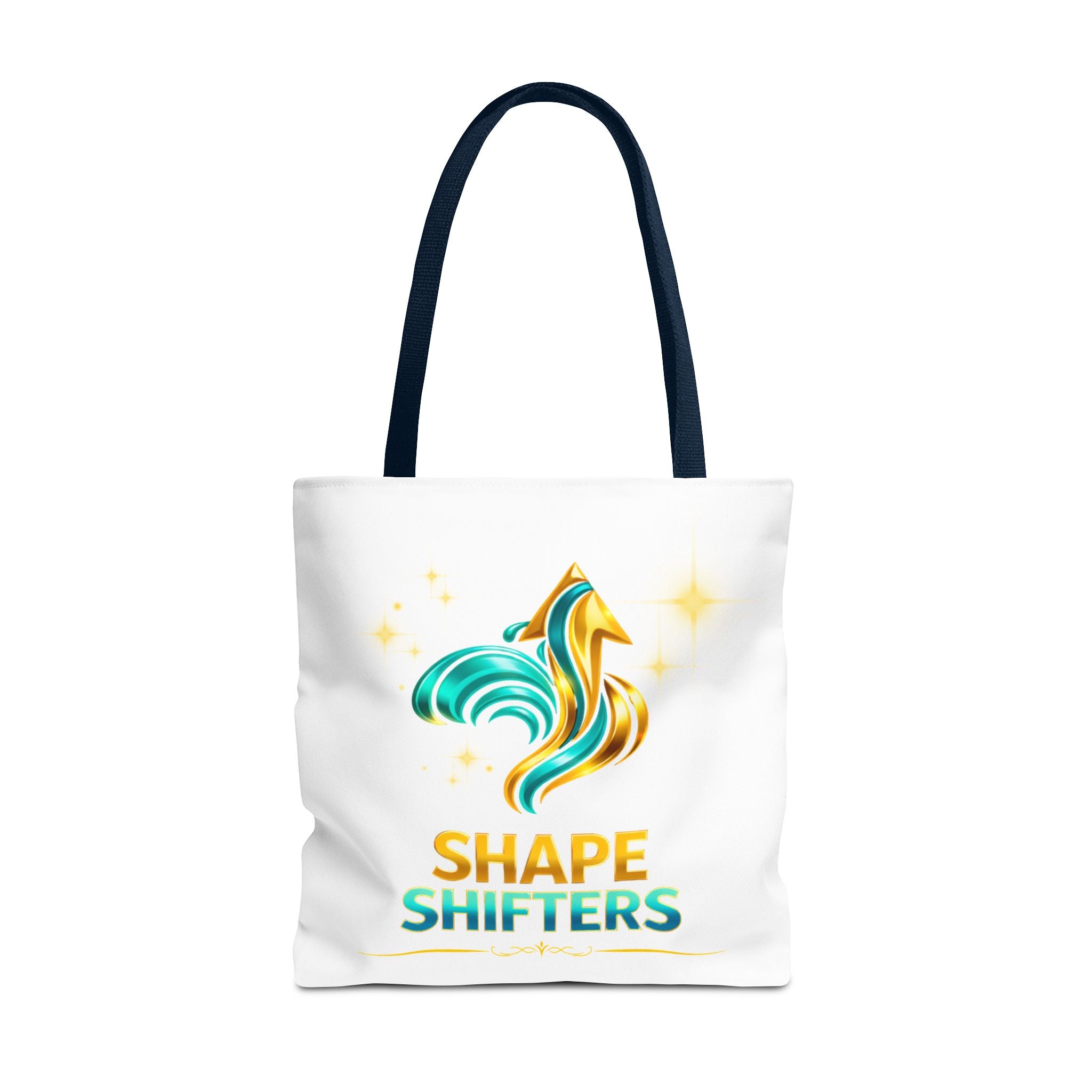 Shape Shifters Tote Bag — Colorful Shape Shifters Logo All-Over Print Tote