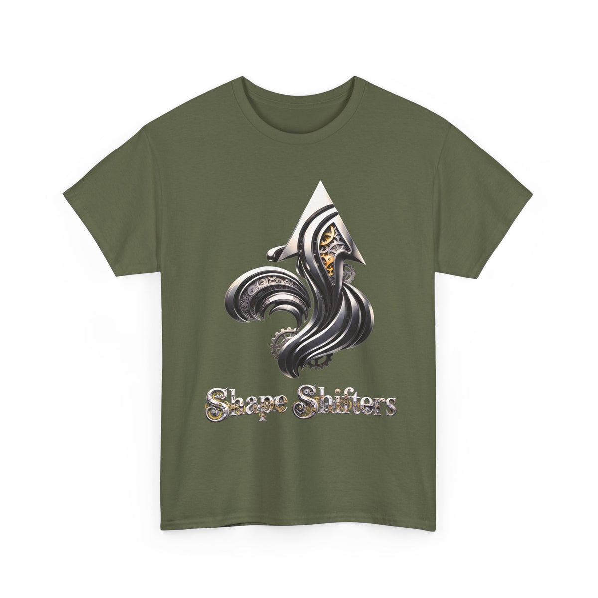 Iron Gold Gears Graphic T-Shirt