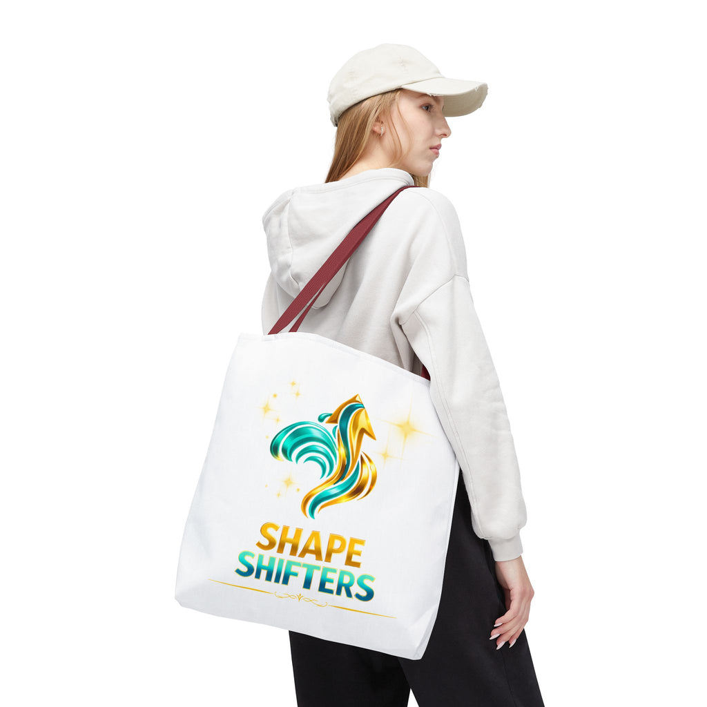 Shape Shifters Tote Bag — Colorful Shape Shifters Logo All-Over Print Tote